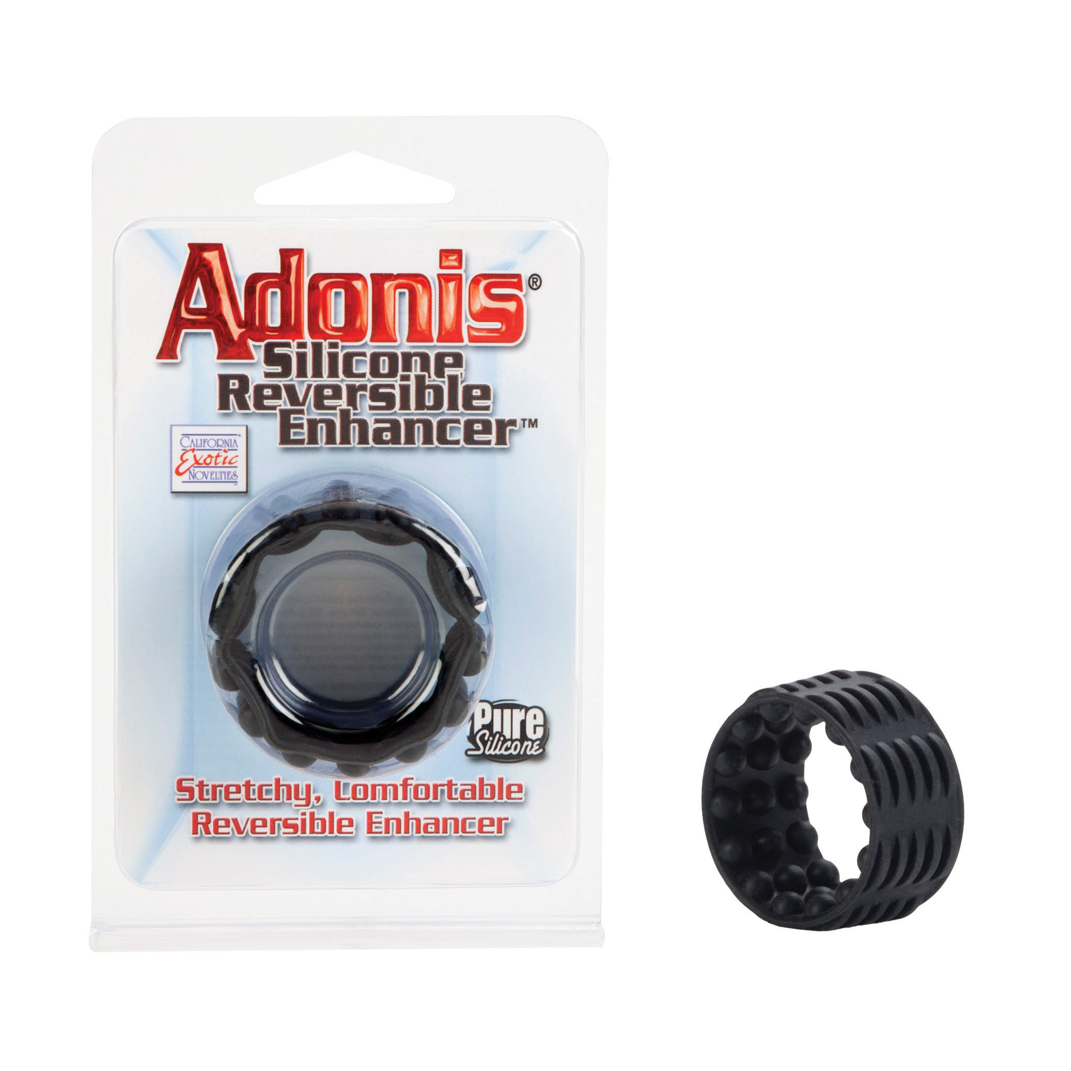 adonis silicone reversible enhancer black 