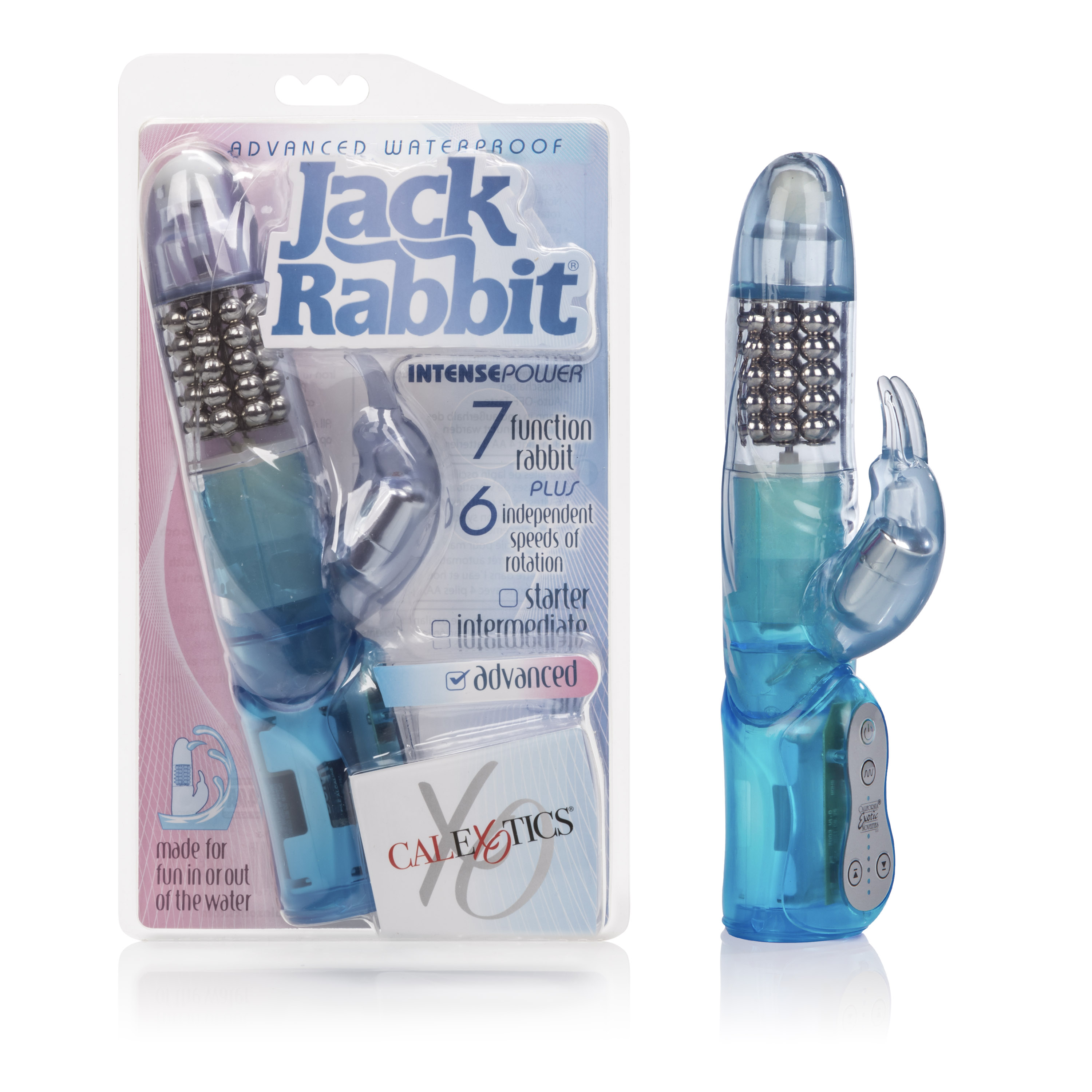 advanced waterproof jack rabbit  rows of beads blue 