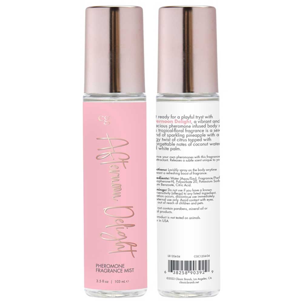 afternoon delight fragrance body mist with  pheromones tropical floral . oz 