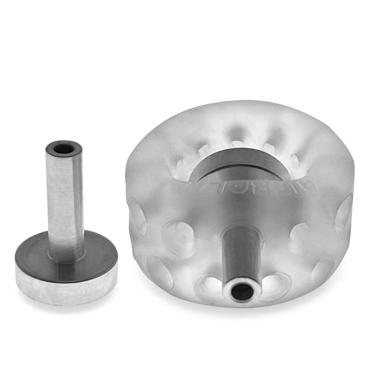 airballs electro air lite ballstretcher with two   mm electro contact clear ice 