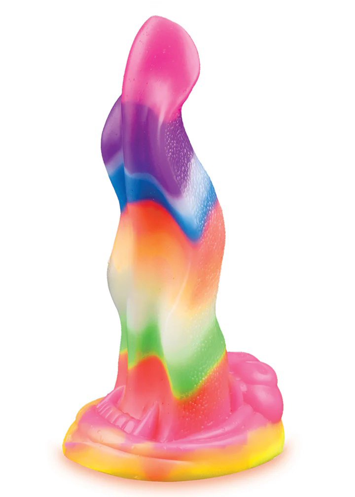 alien nation lick of the lair silicone glow in the dark creature dildo multicolor 