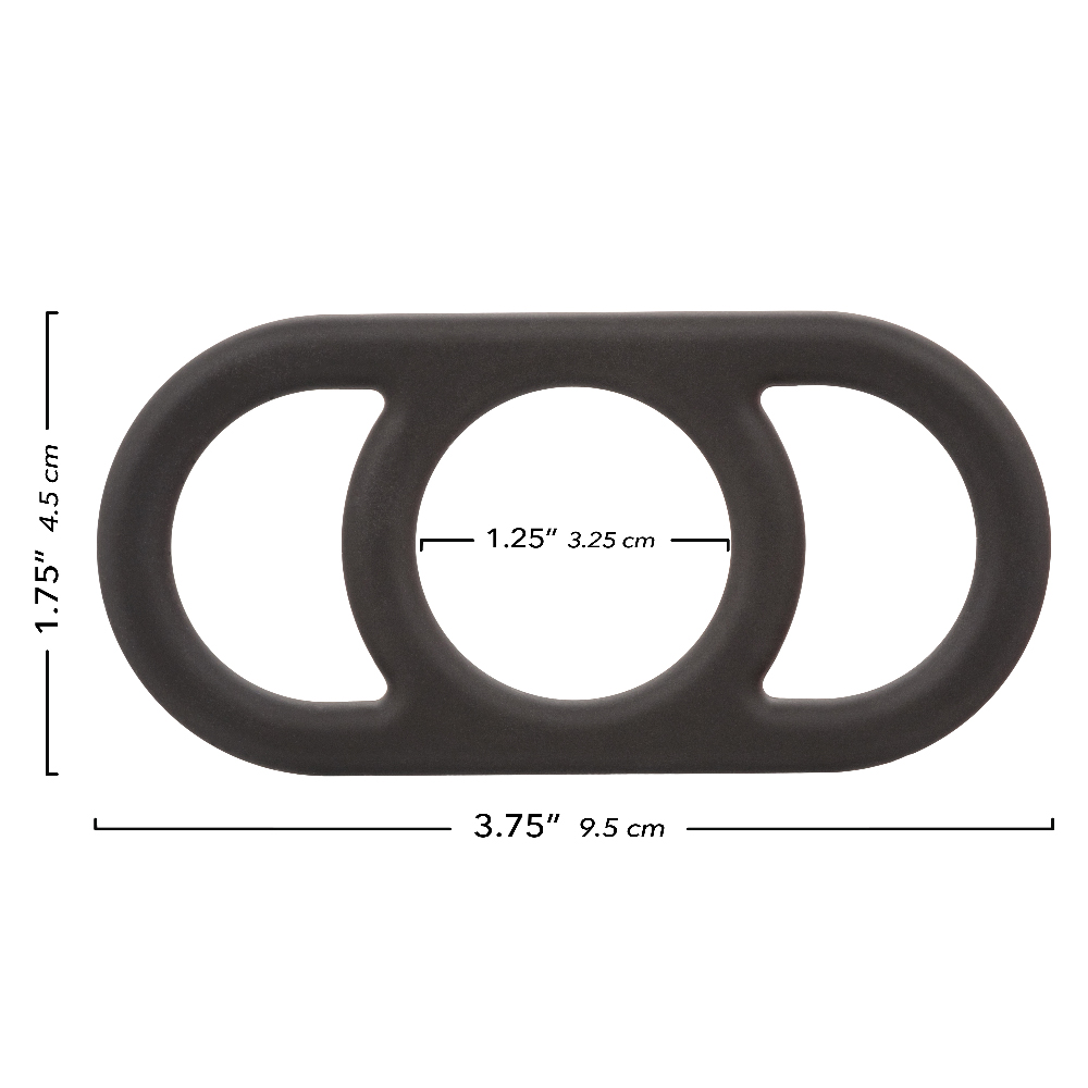 alpha liquid silicone commander ring black 