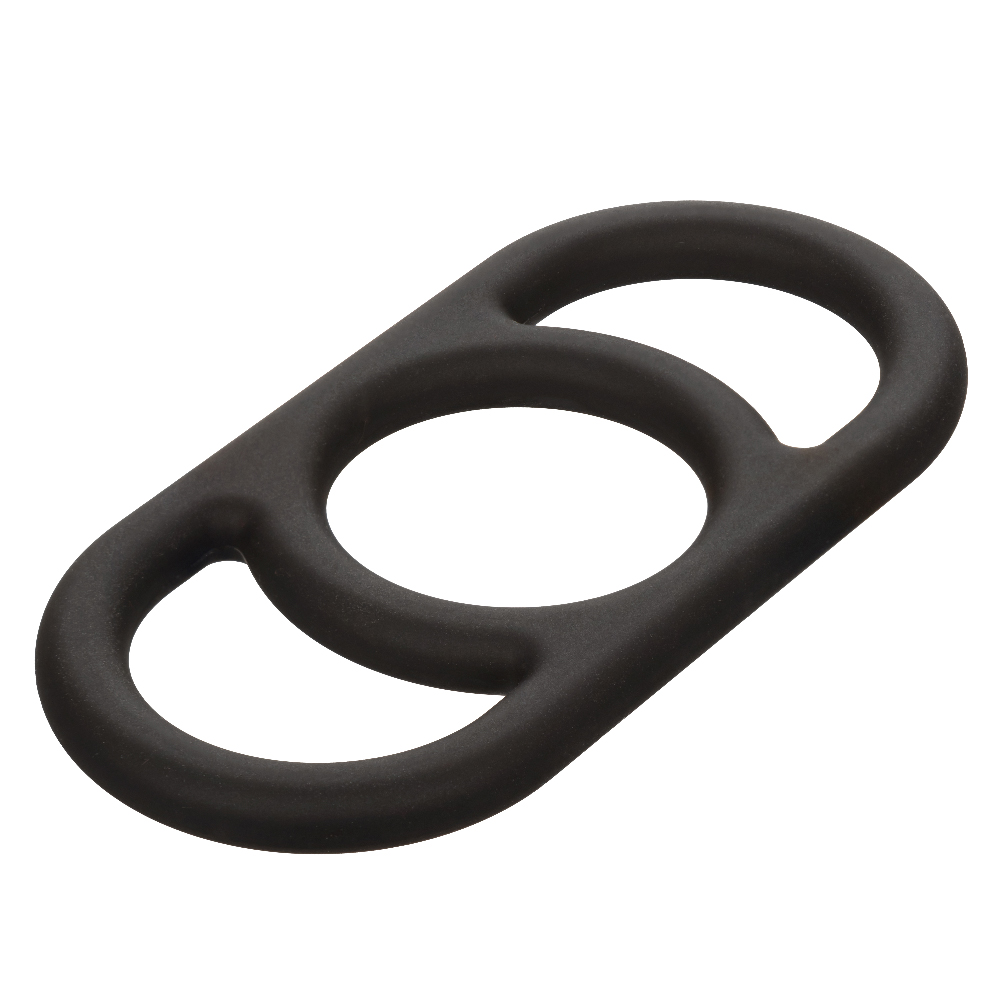 alpha liquid silicone commander ring black 