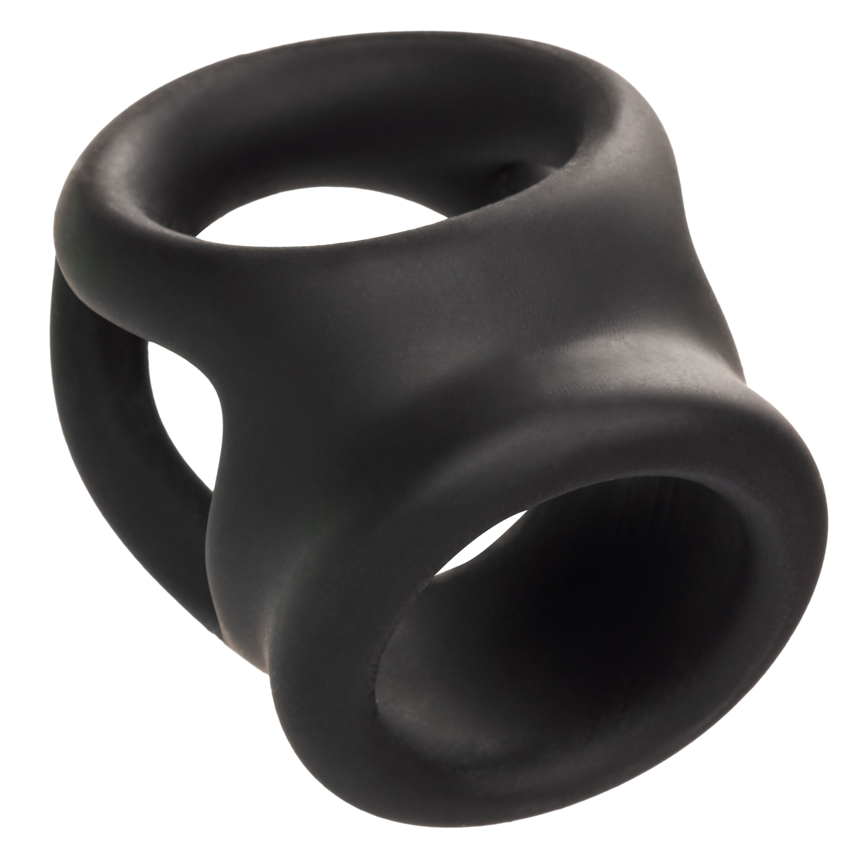 alpha liquid silicone dual cage and ring black ring black 