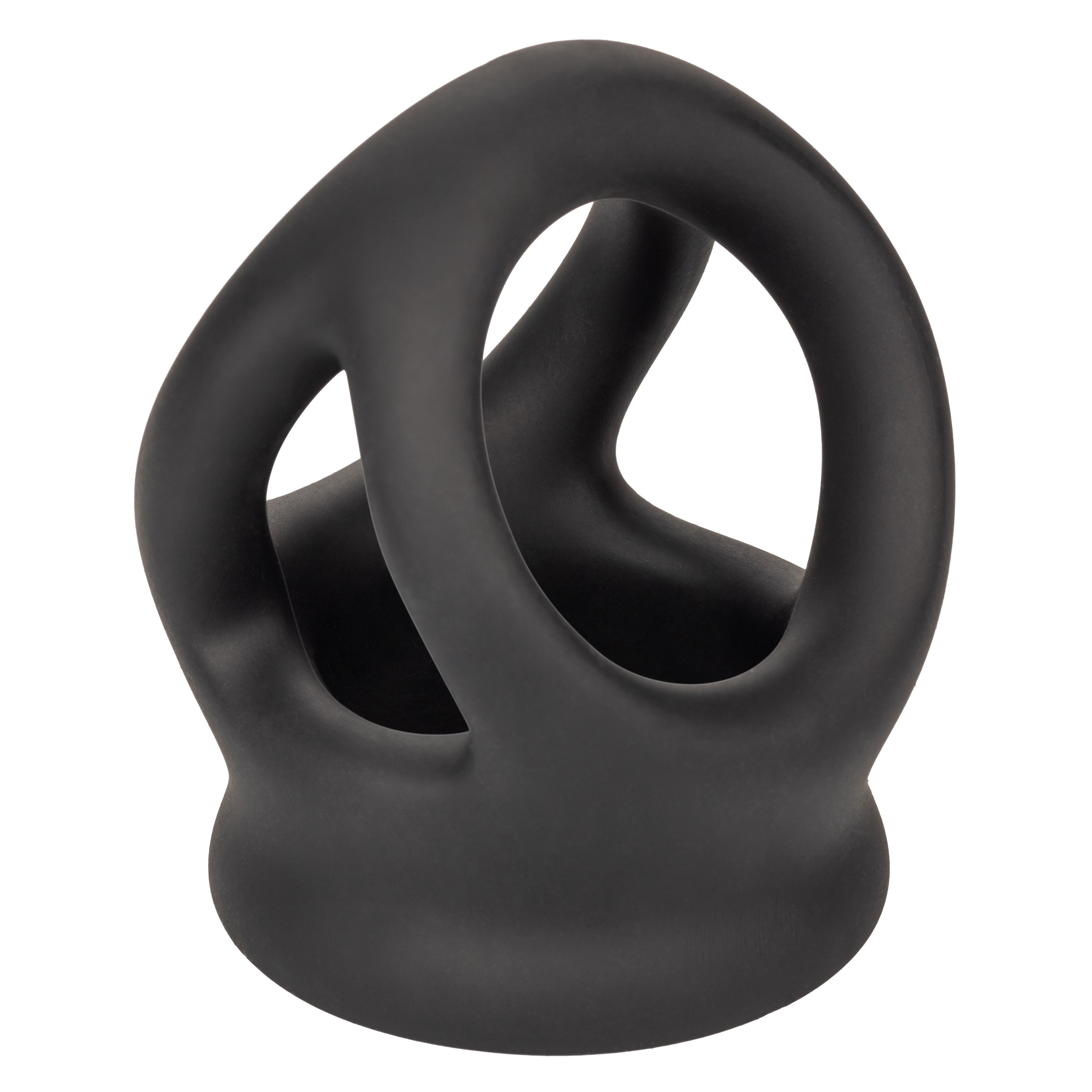 alpha liquid silicone dual cage and ring black ring black 