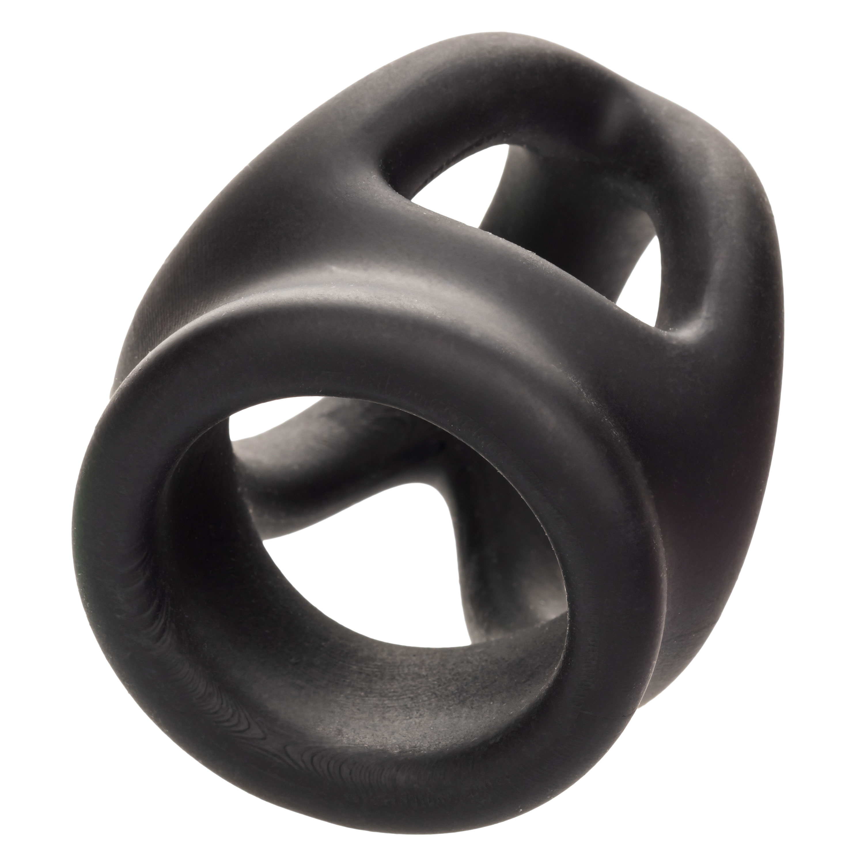 alpha liquid silicone dual cage and ring black ring black 