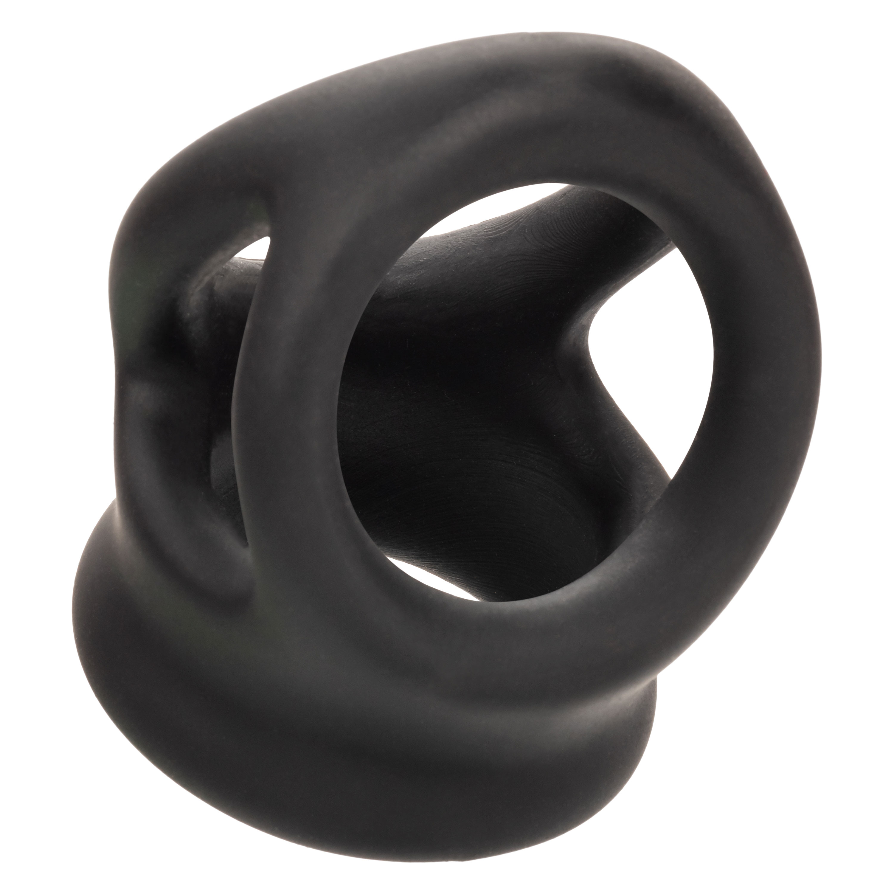 alpha liquid silicone dual cage and ring black ring black 