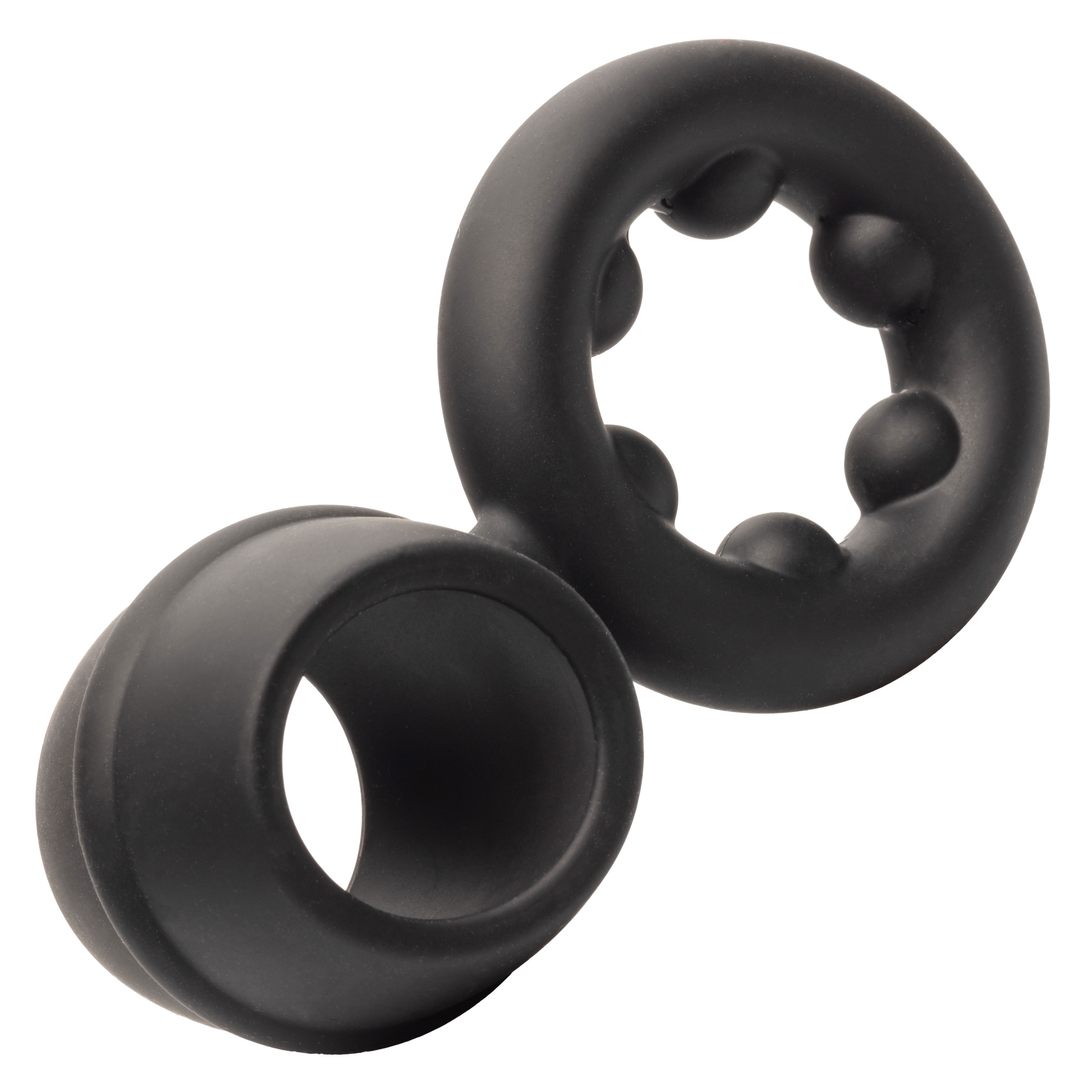 alpha liquid silicone dual support magnum ring black 