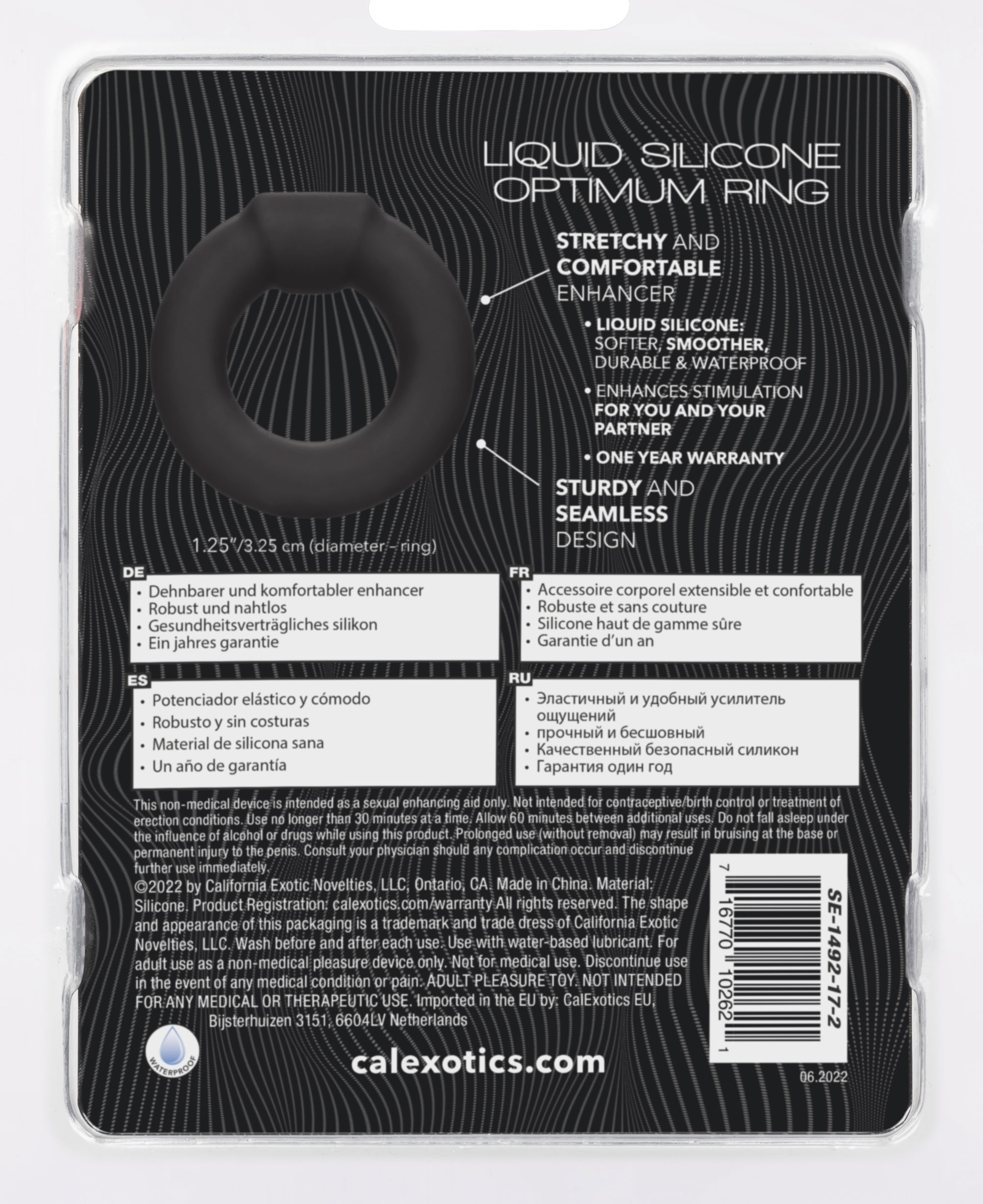 alpha liquid silicone optimum ring black 