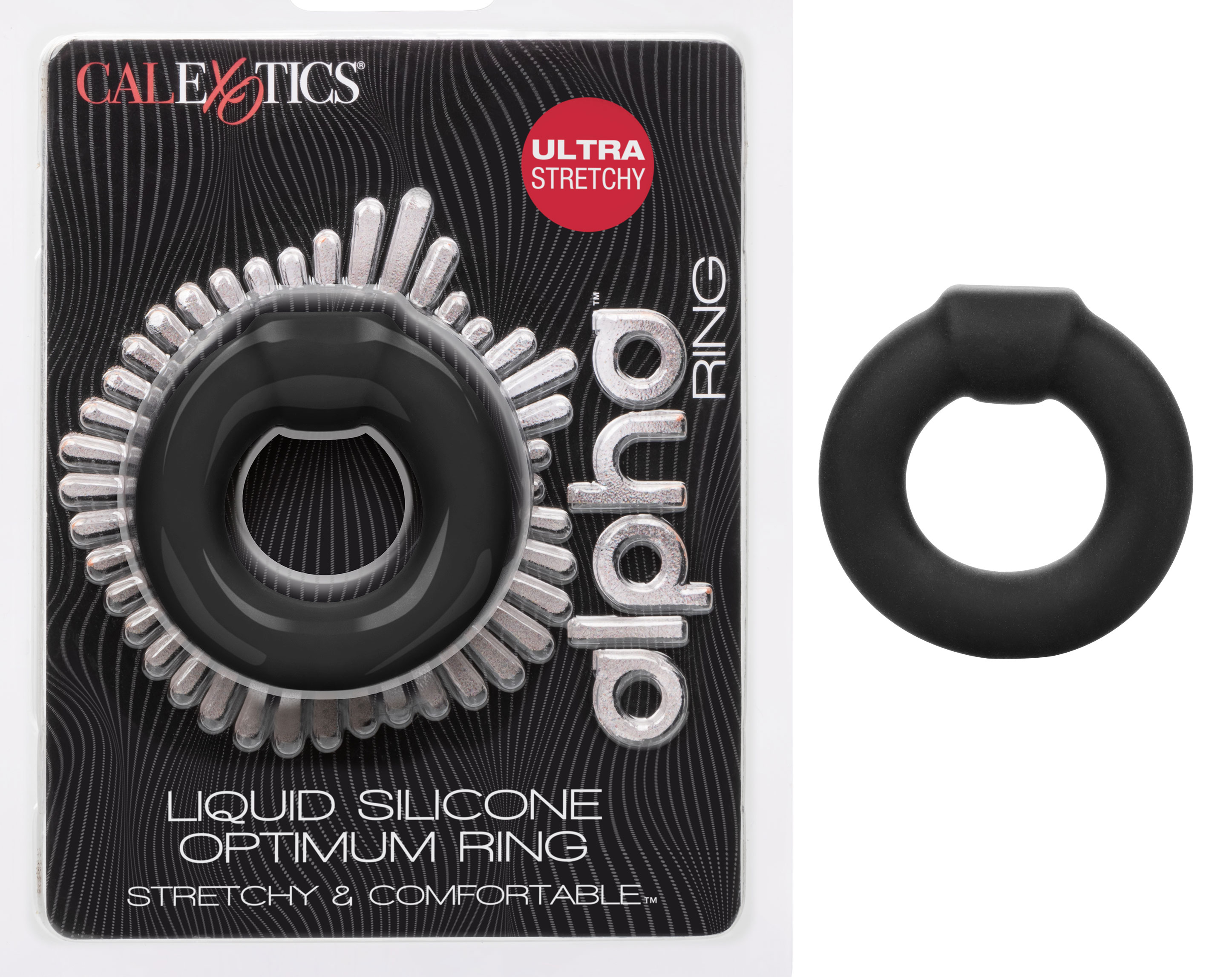 alpha liquid silicone optimum ring black 