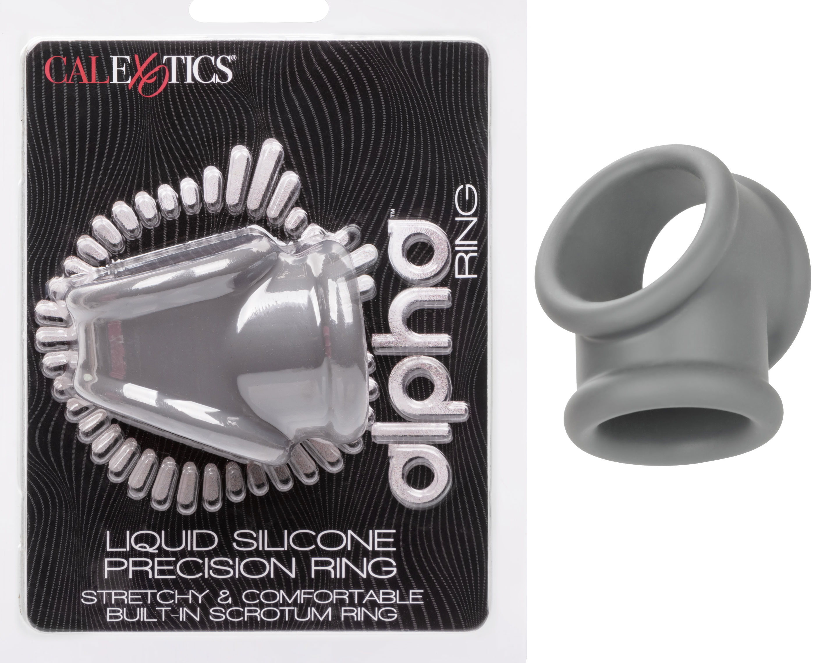 alpha liquid silicone precision ring gray 