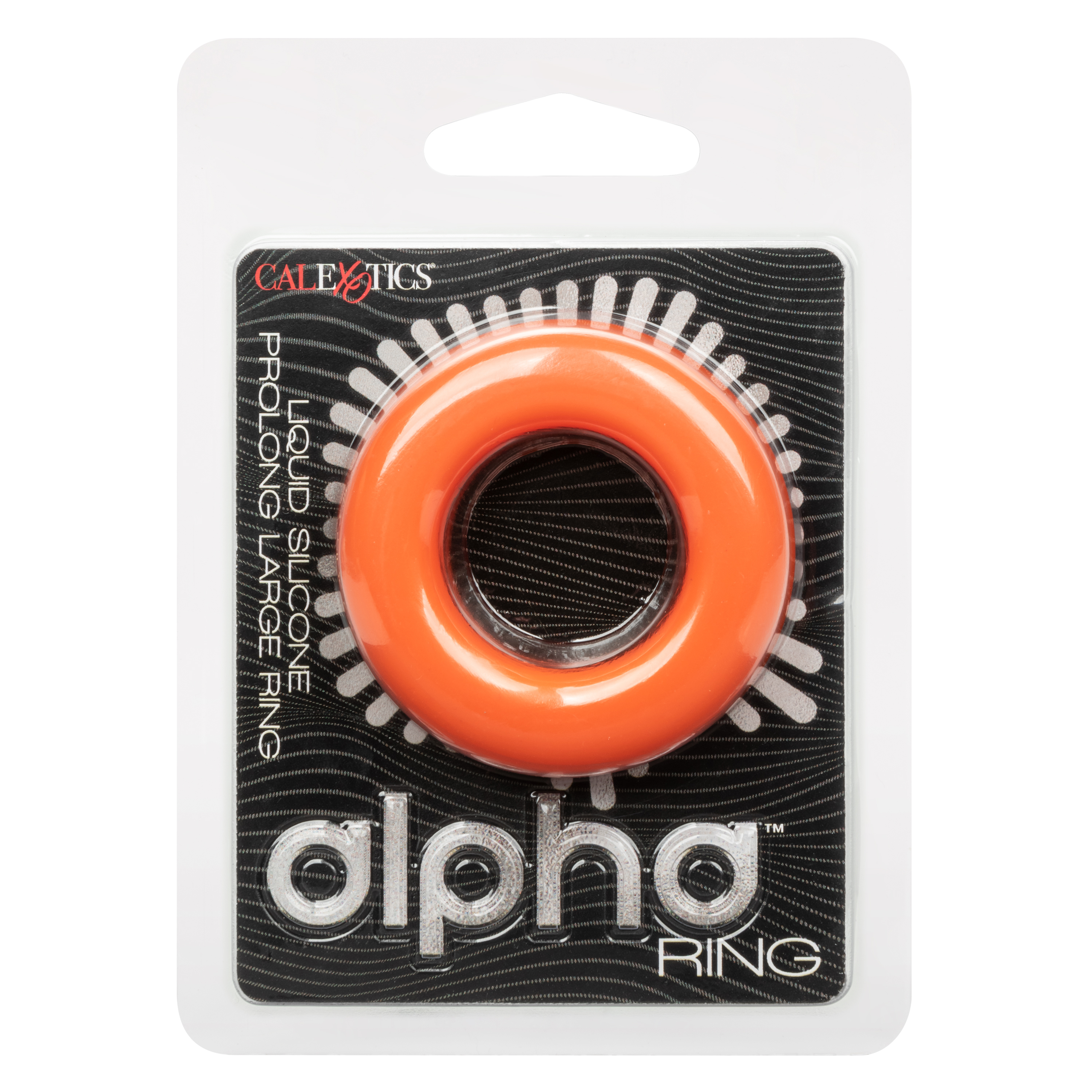 alpha liquid silicone prolong large ring orange 