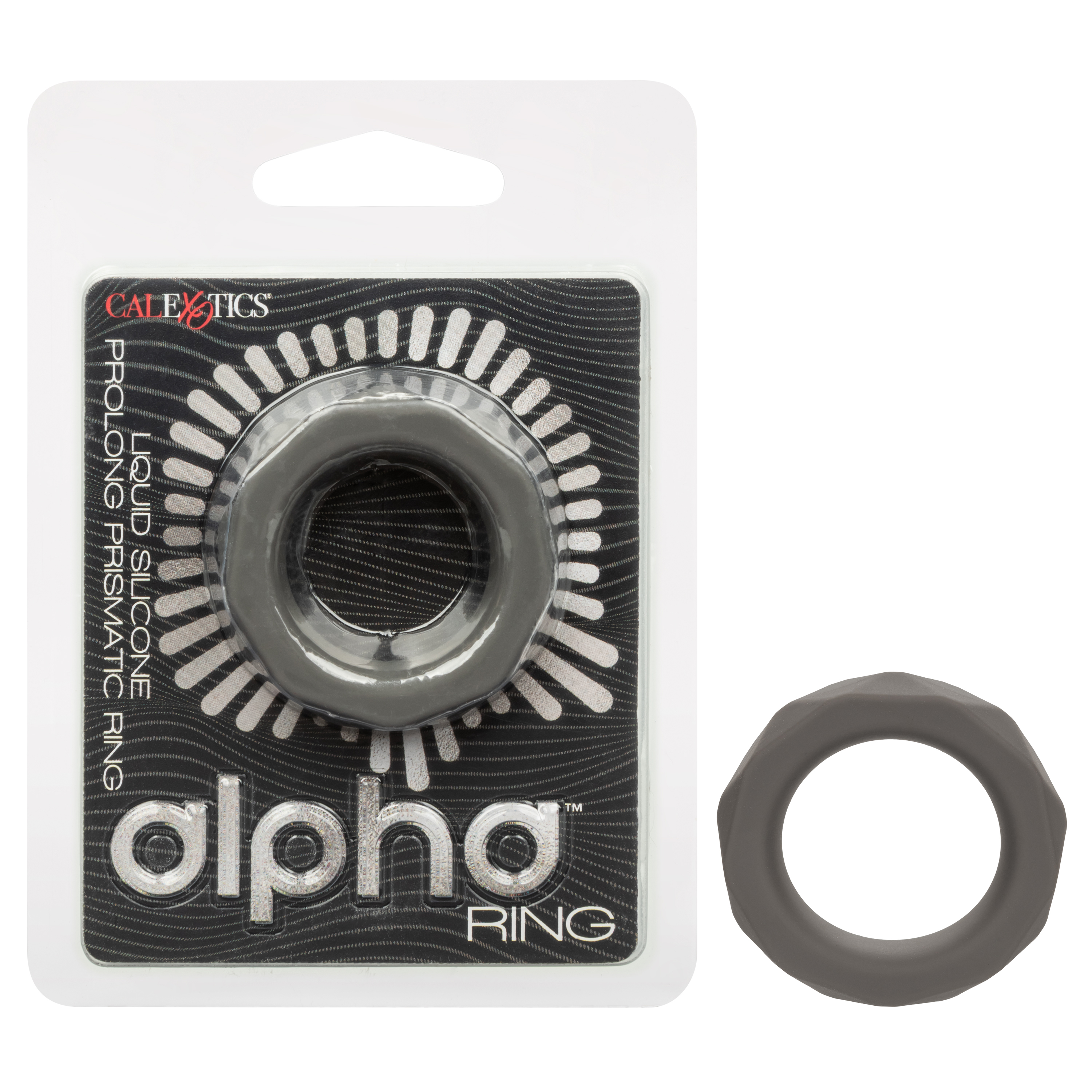 alpha liquid silicone prolong prismatic ring gray 