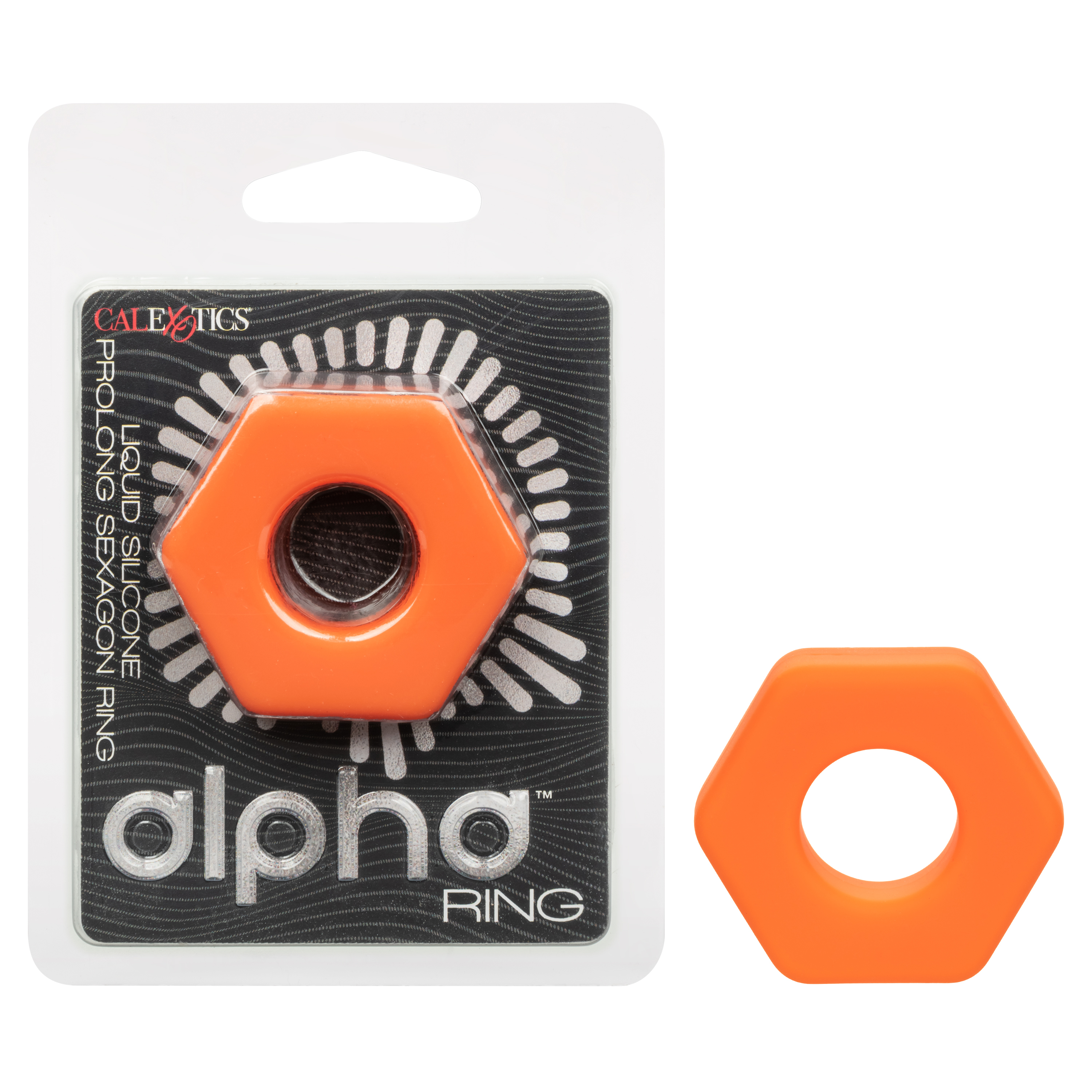 alpha liquid silicone prolong sexagon ring orange 