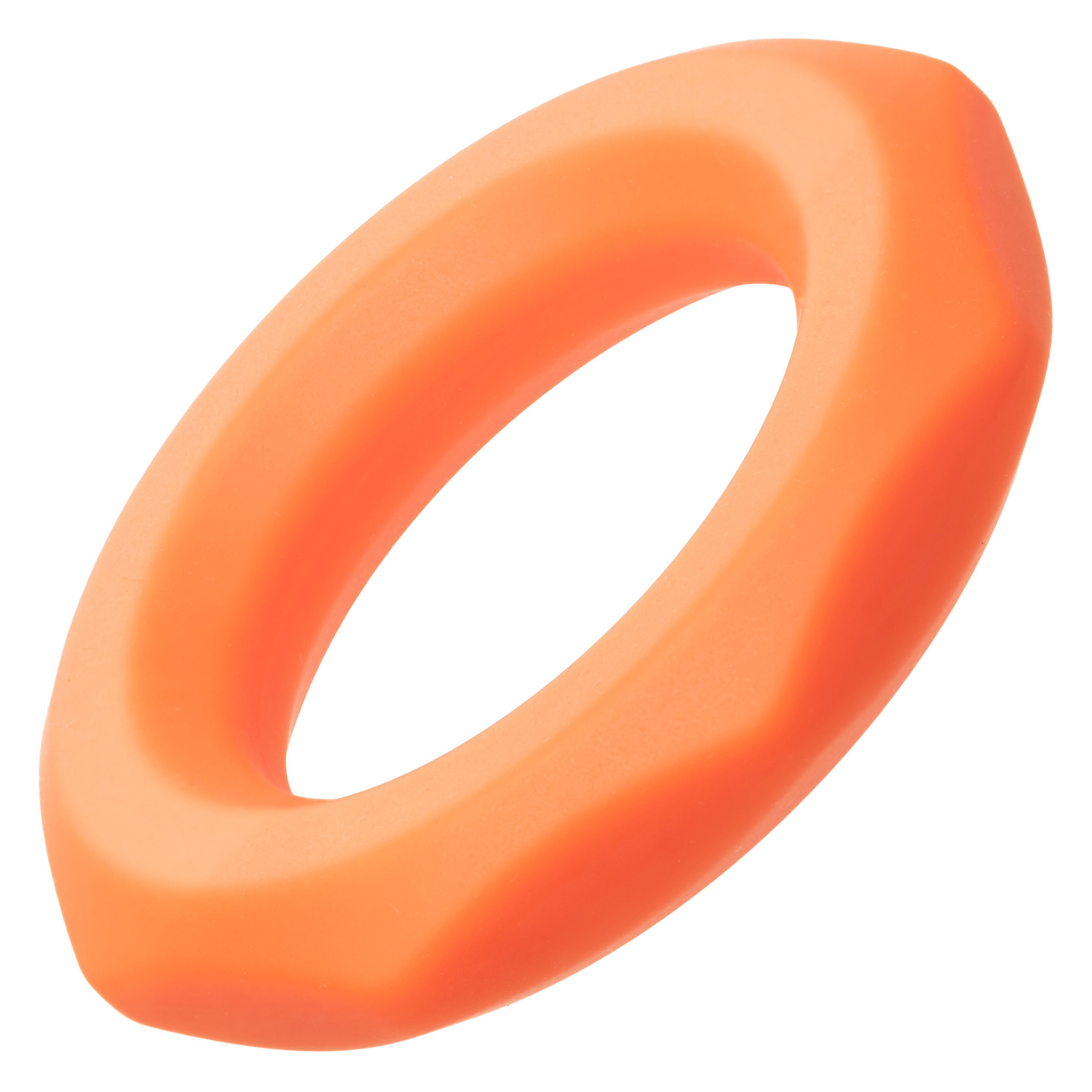 alpha liquid silicone sexagon ring orange 