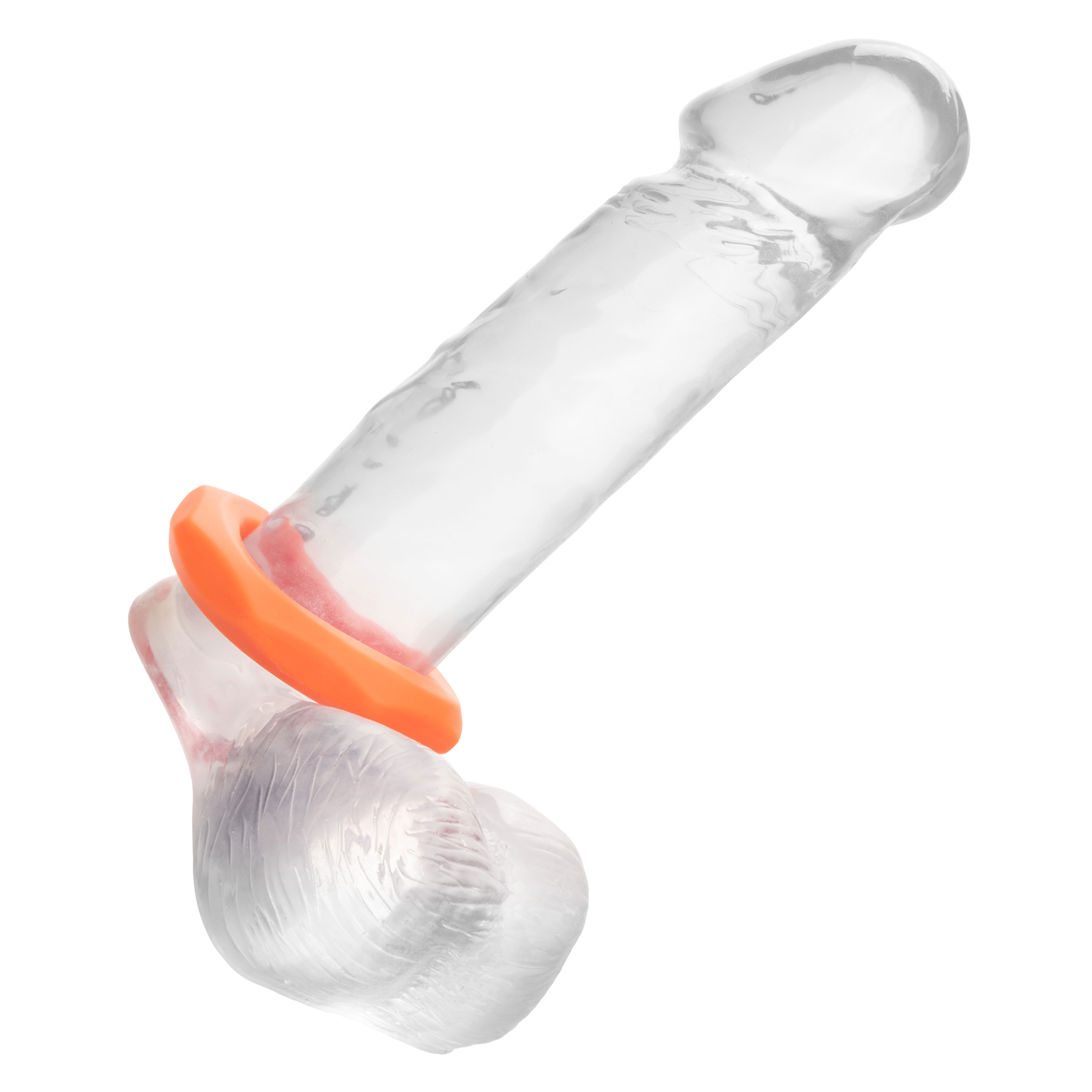 alpha liquid silicone sexagon ring orange 