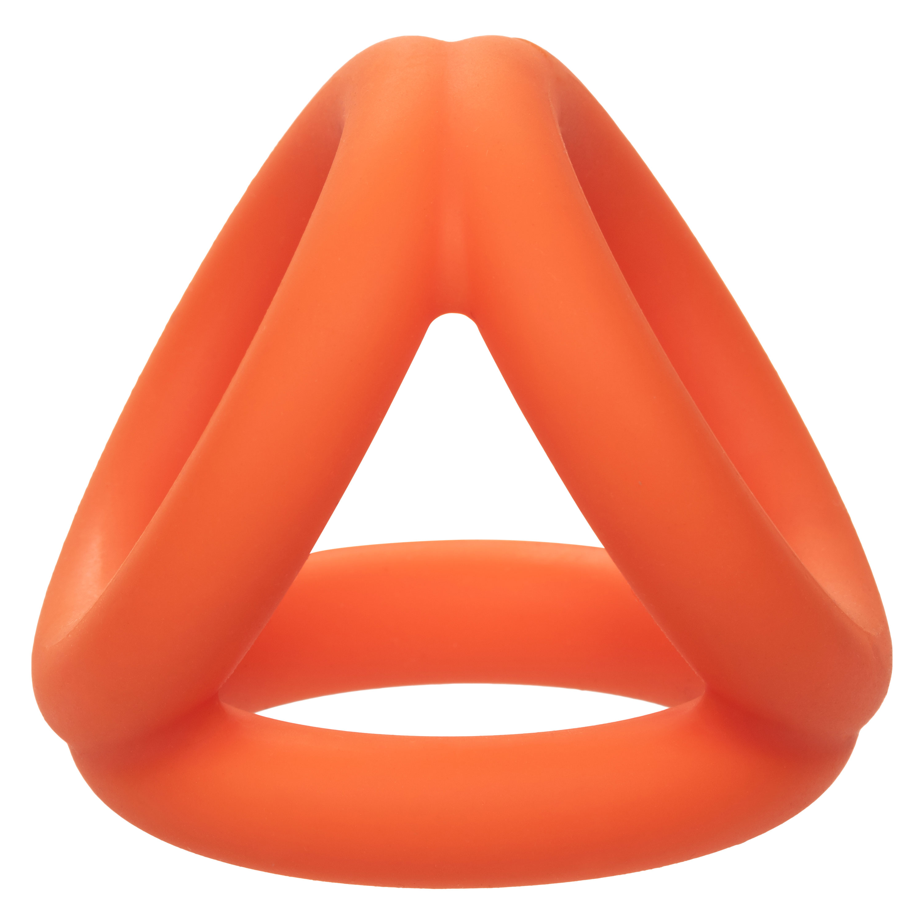 alpha liquid silicone tri ring orange  orange 