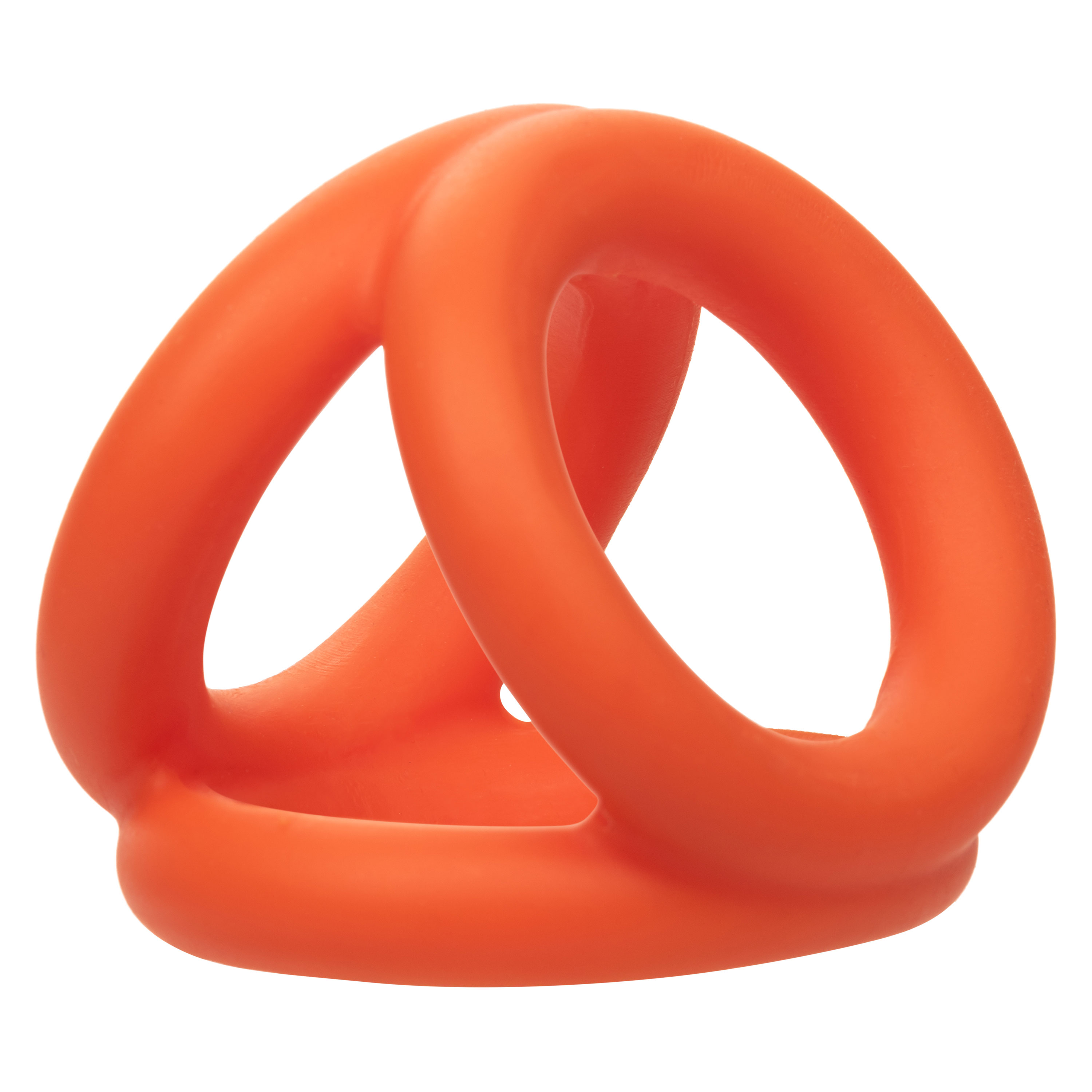 alpha liquid silicone tri ring orange  orange 