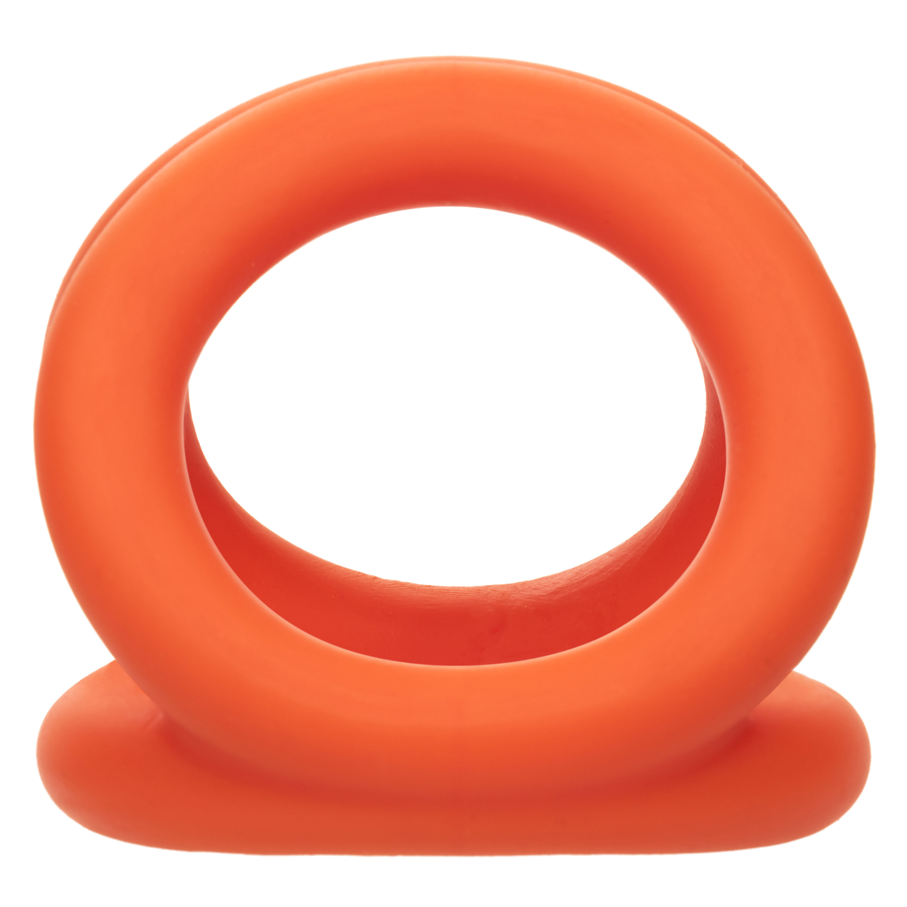 alpha liquid silicone tri ring orange  orange 