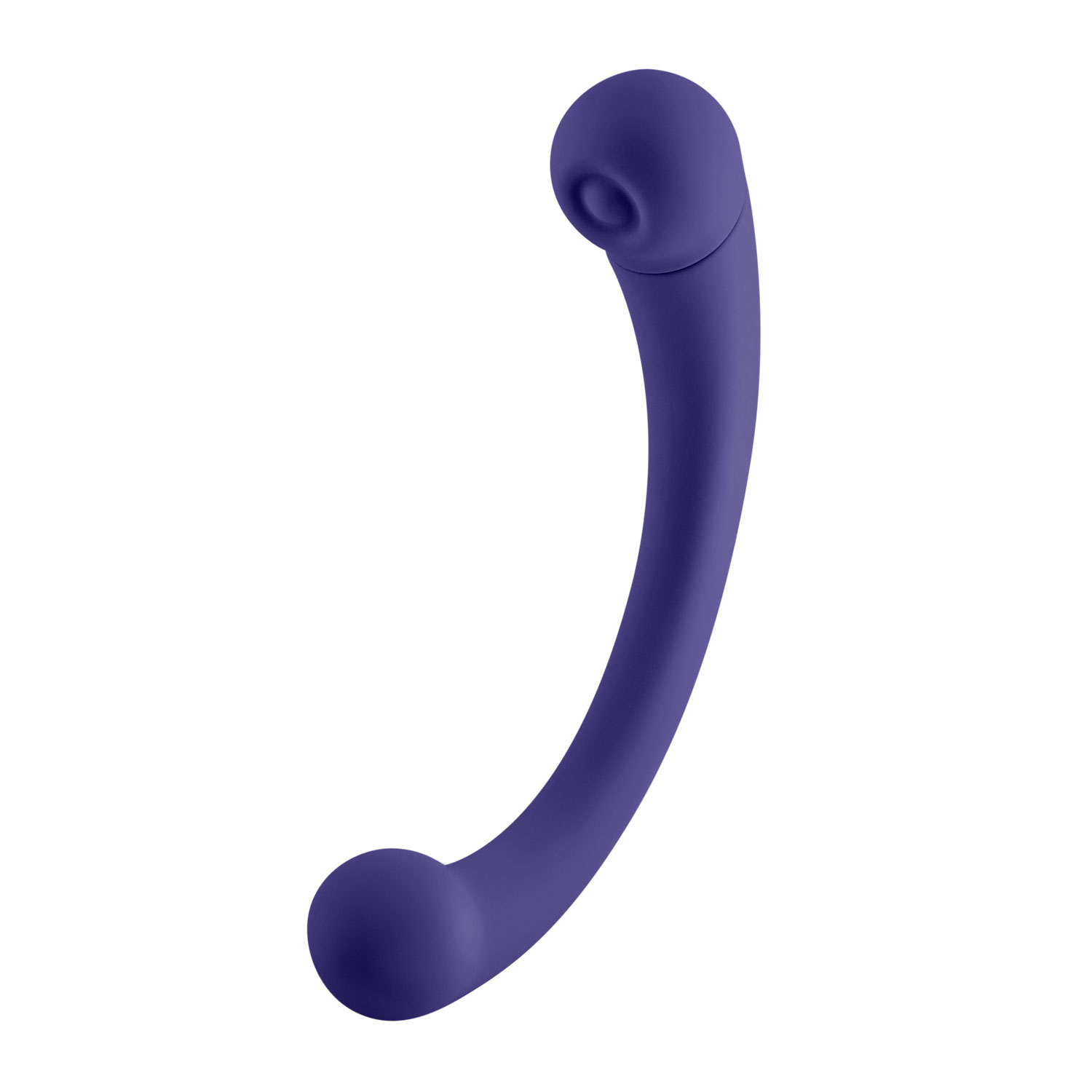 aluna dual stimulating arc vibrator dark purple 
