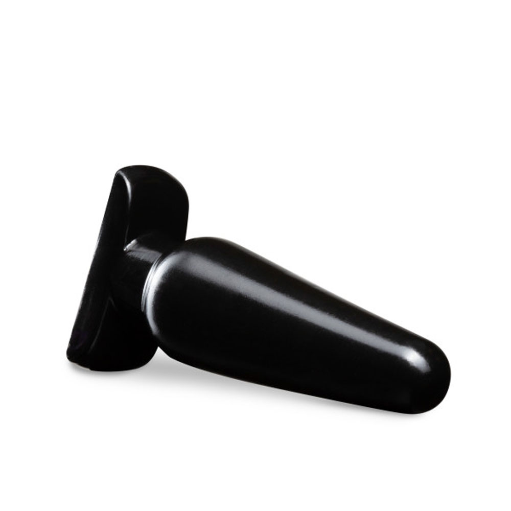 anal adventures basic anal plug large black 