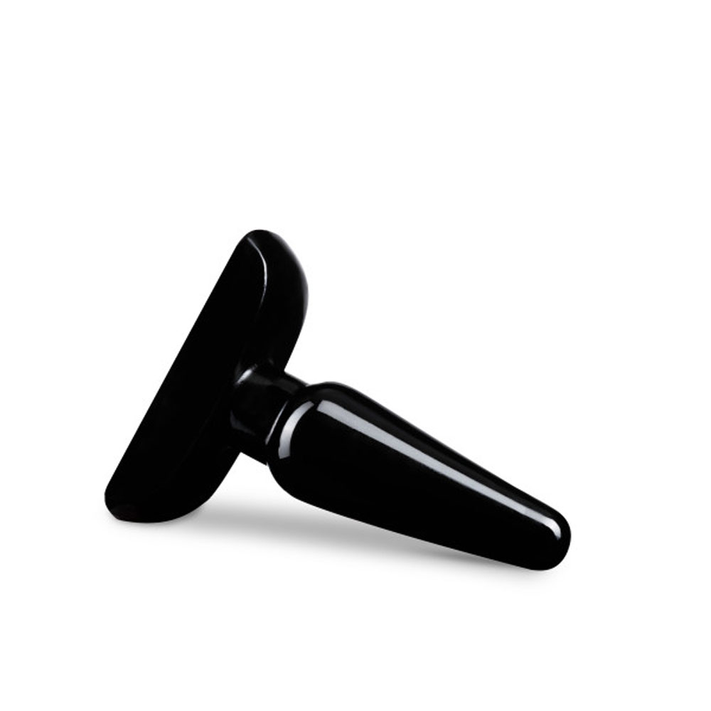 anal adventures basic anal plug small black 