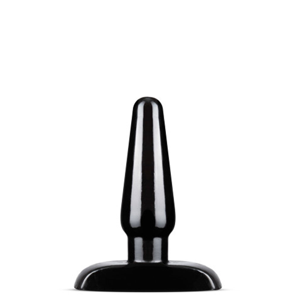 anal adventures basic anal plug small black 