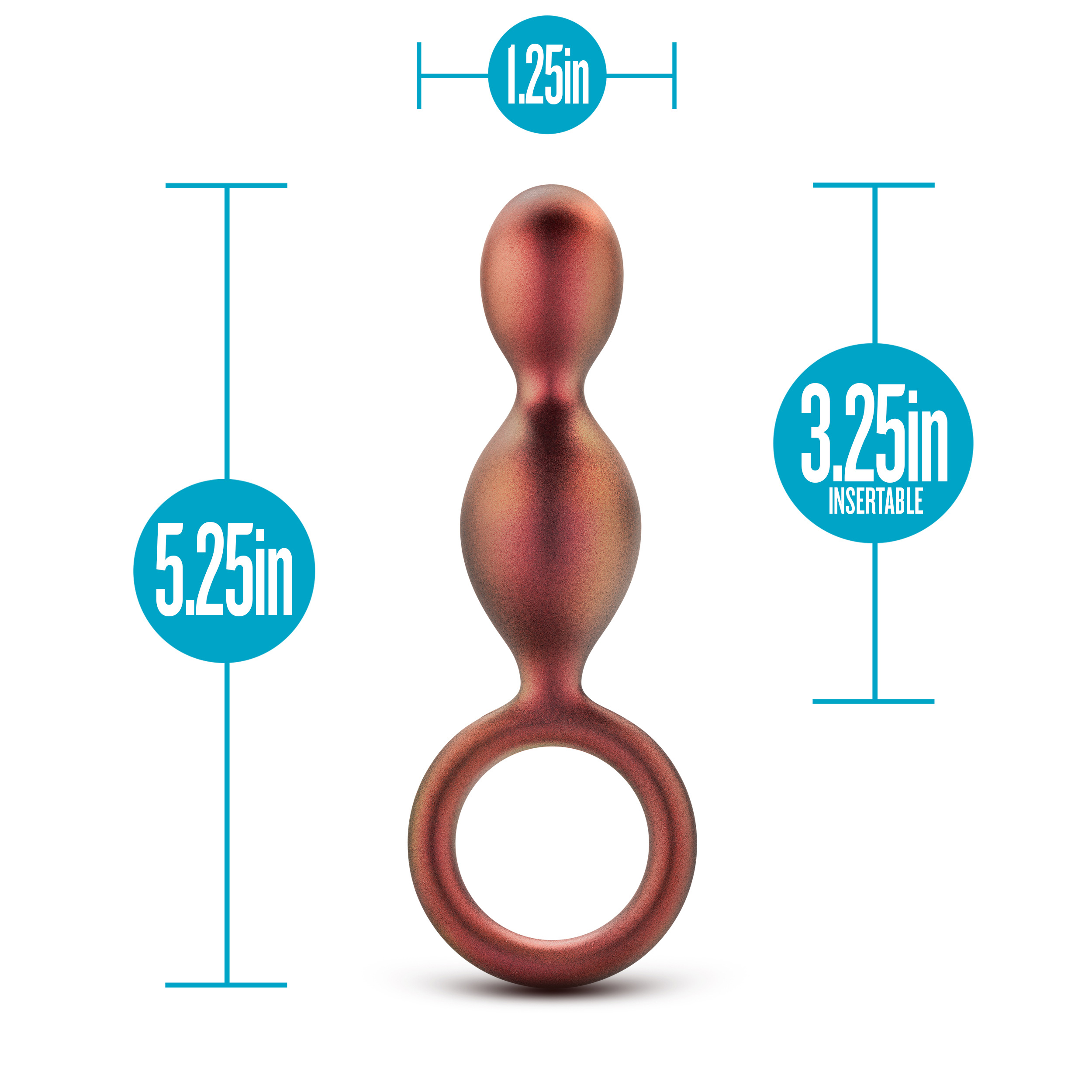 anal adventures matrix duo loop plug copper 