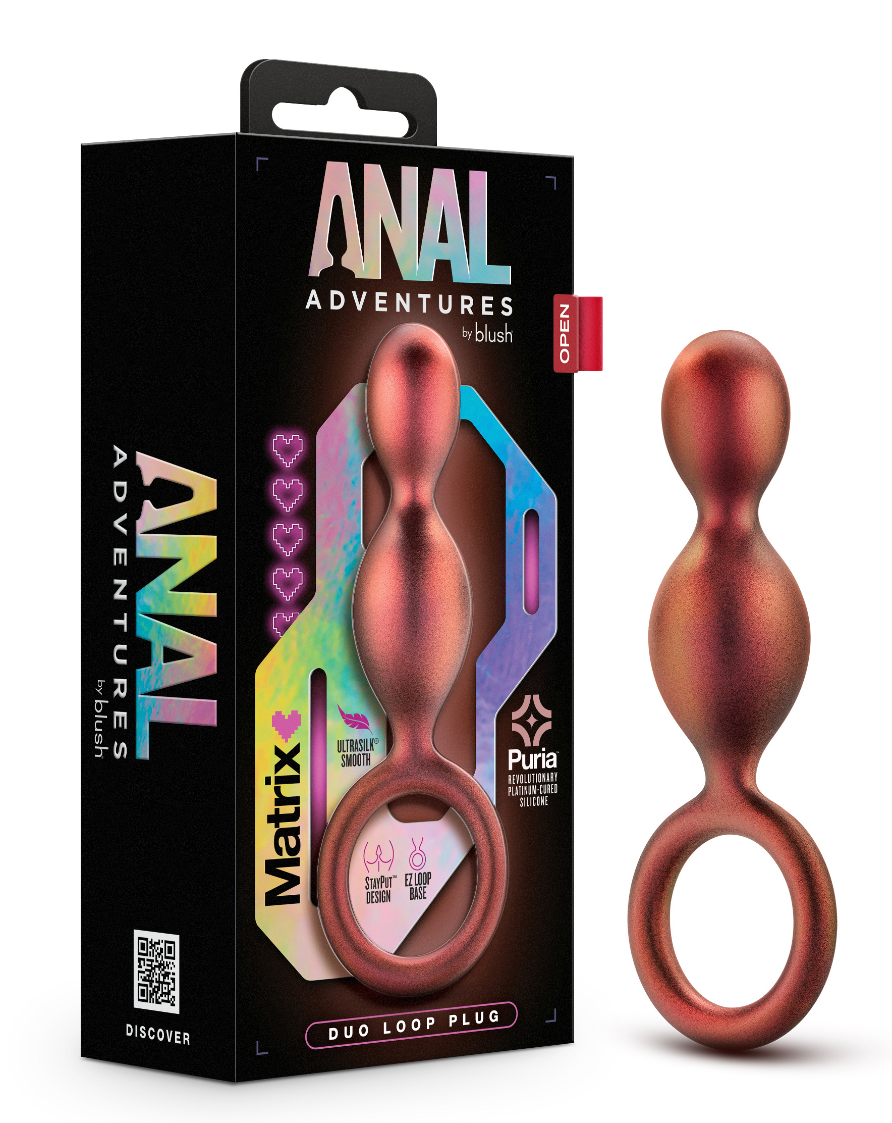 anal adventures matrix duo loop plug copper 