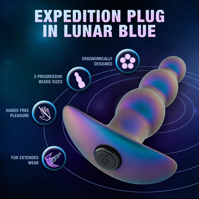 anal adventures matrix expedition plug lunar blue 