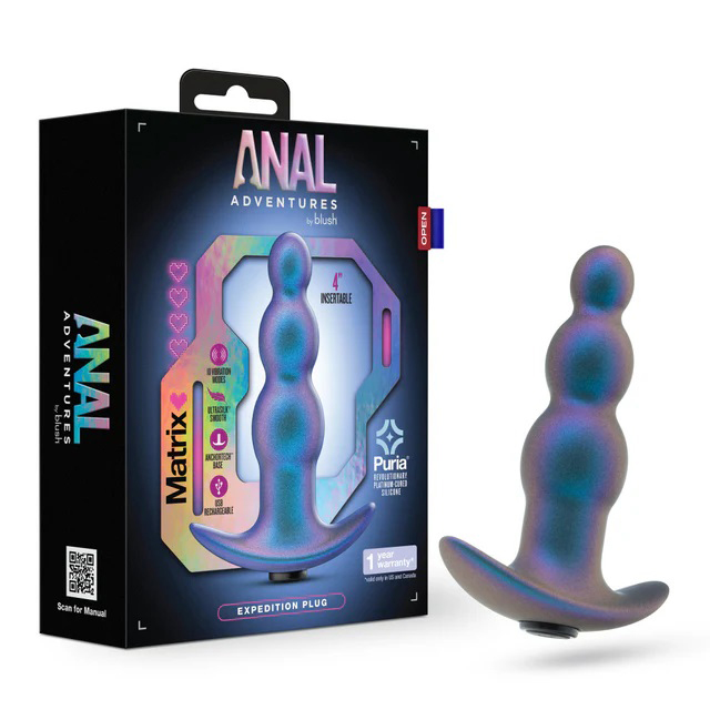 anal adventures matrix expedition plug lunar blue 