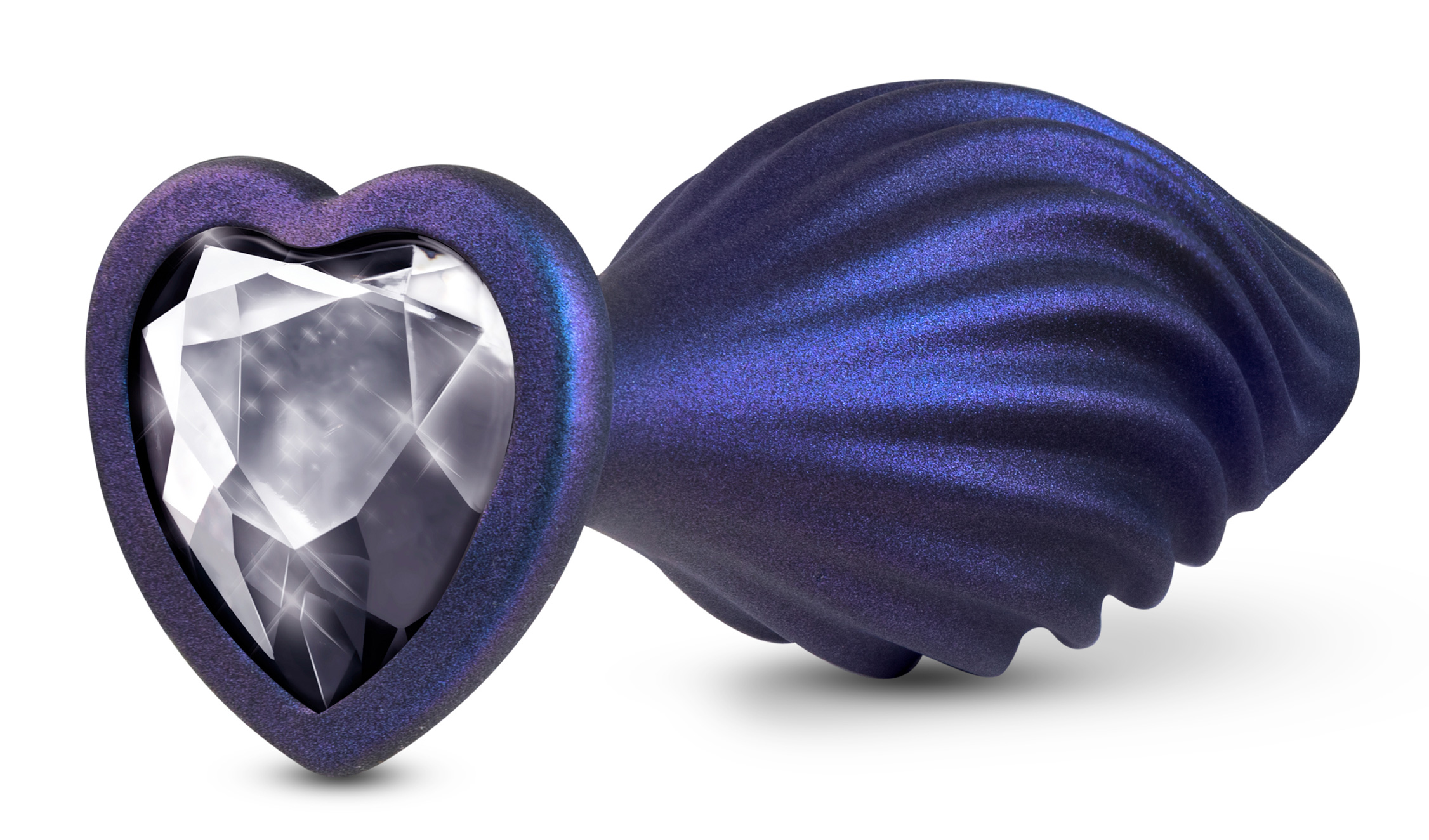 anal adventures matrix swirling bling plug  sapphire 