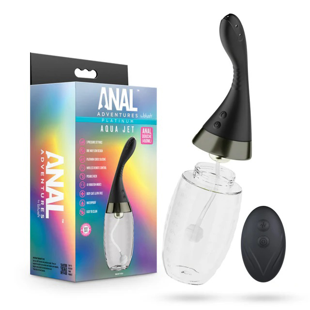 Anal Adventures Platinum Aqua Jet Black
