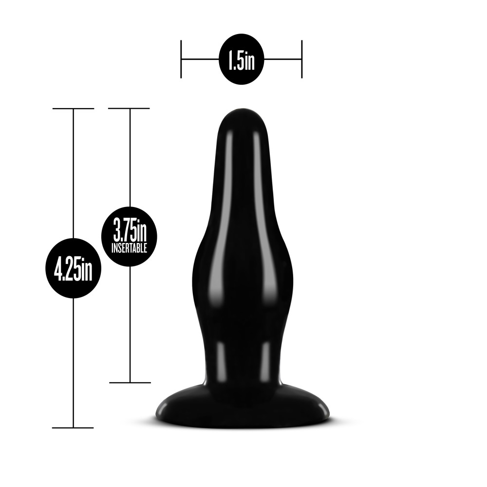 anal adventures pleasure plug black 