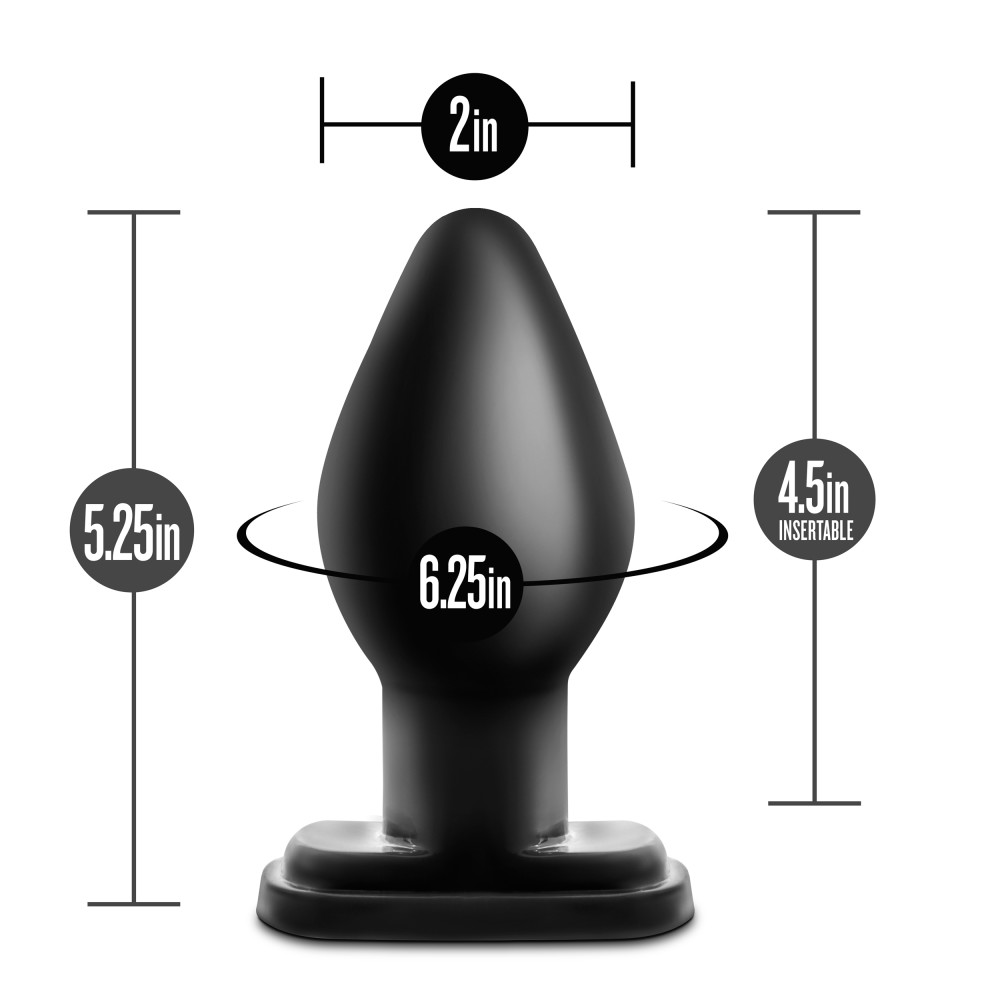 anal adventures xl plug black 