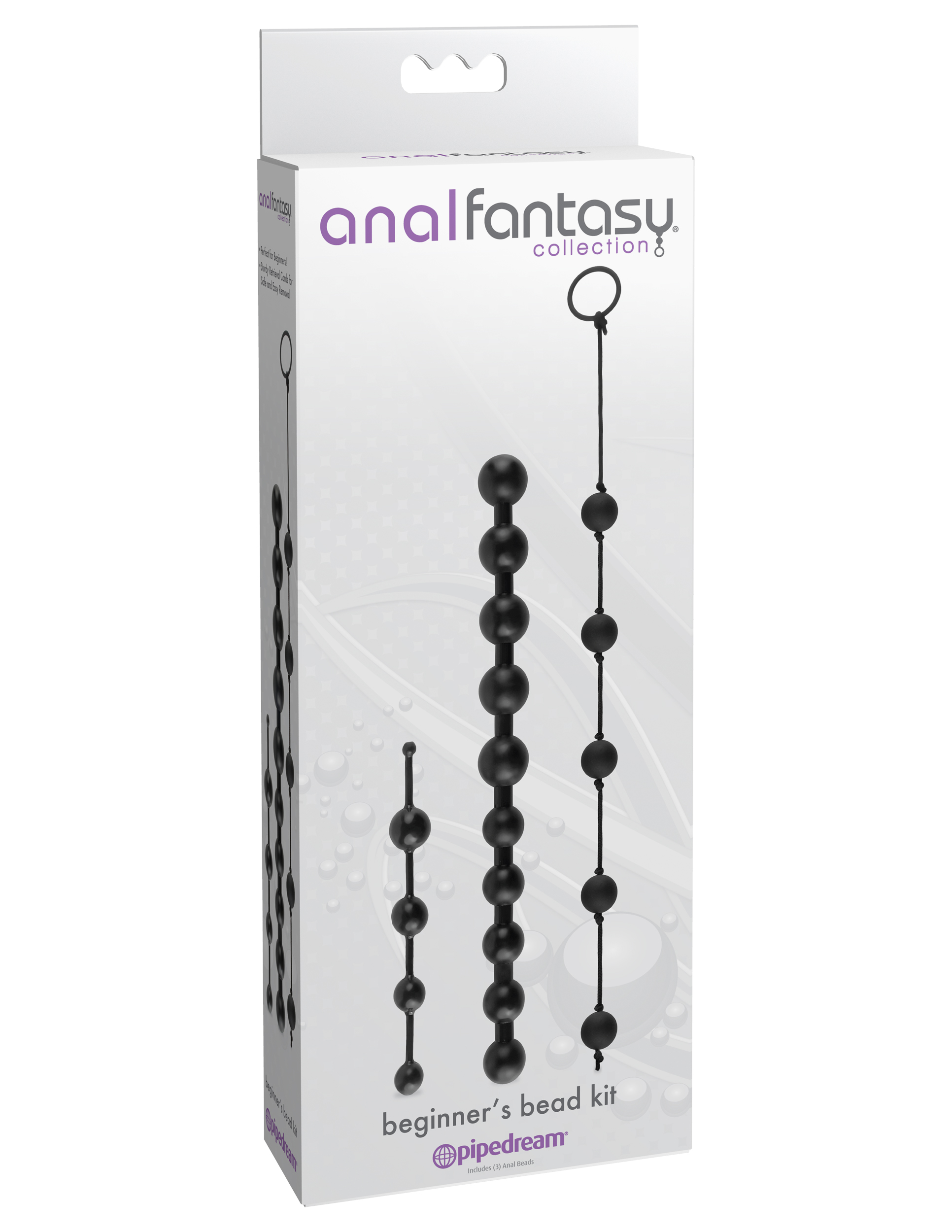 anal fantasy collection beginners bead kit black 