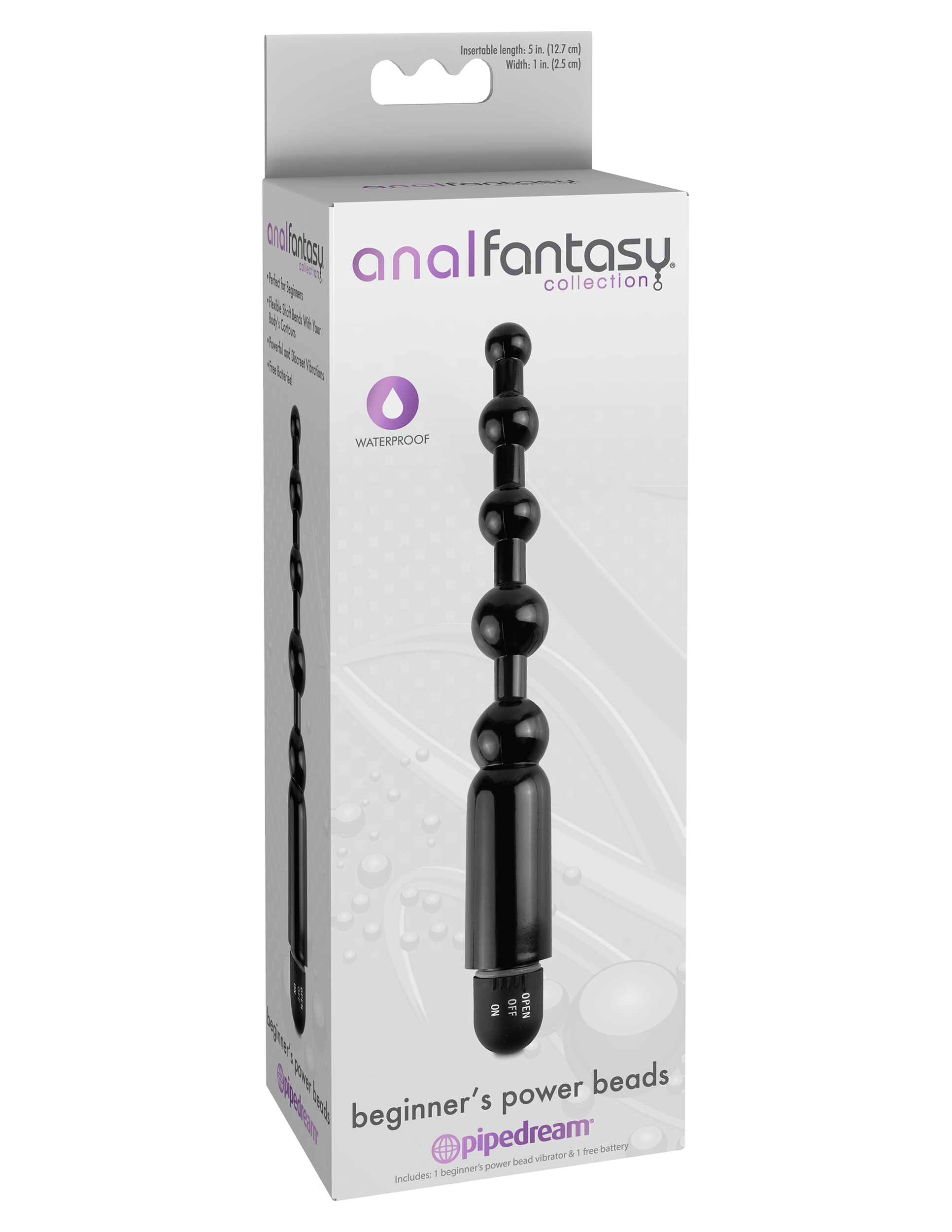 anal fantasy collection beginners power beads black 