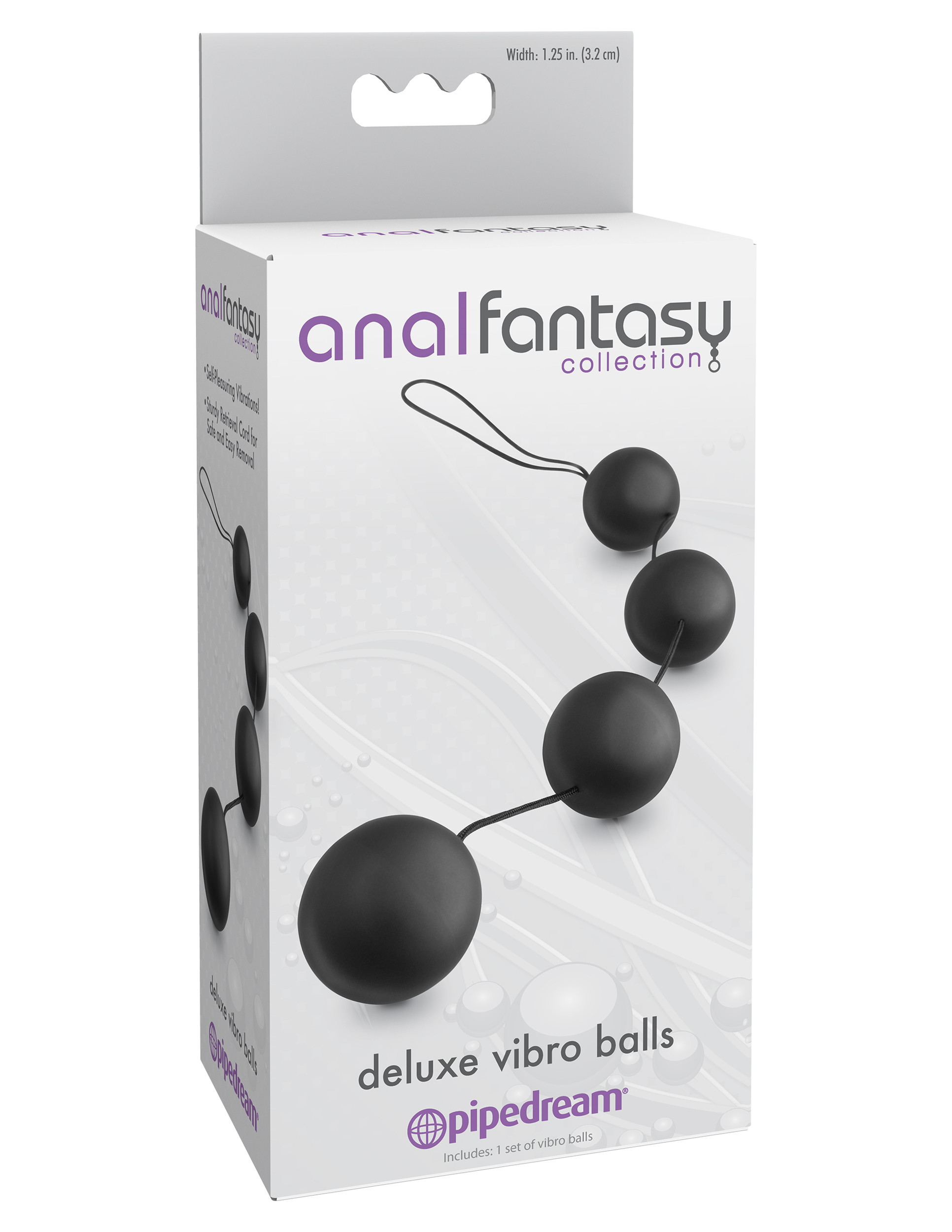 anal fantasy collection deluxe vibro balls black 