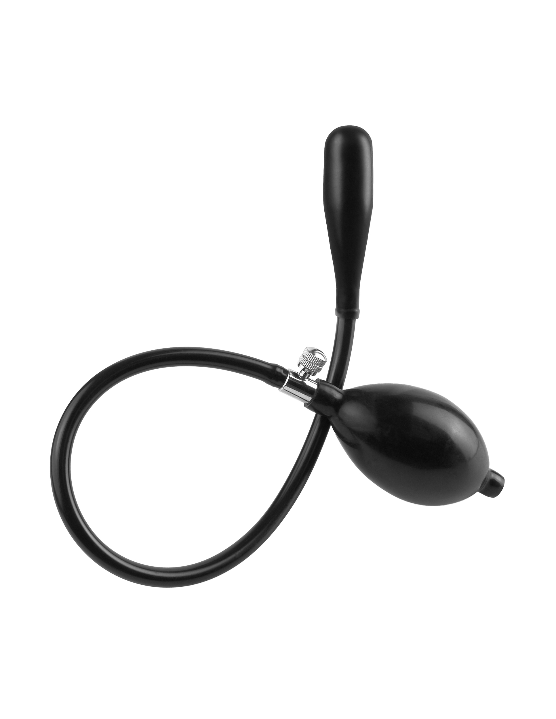 anal fantasy collection inflatable silicone ass expander black 