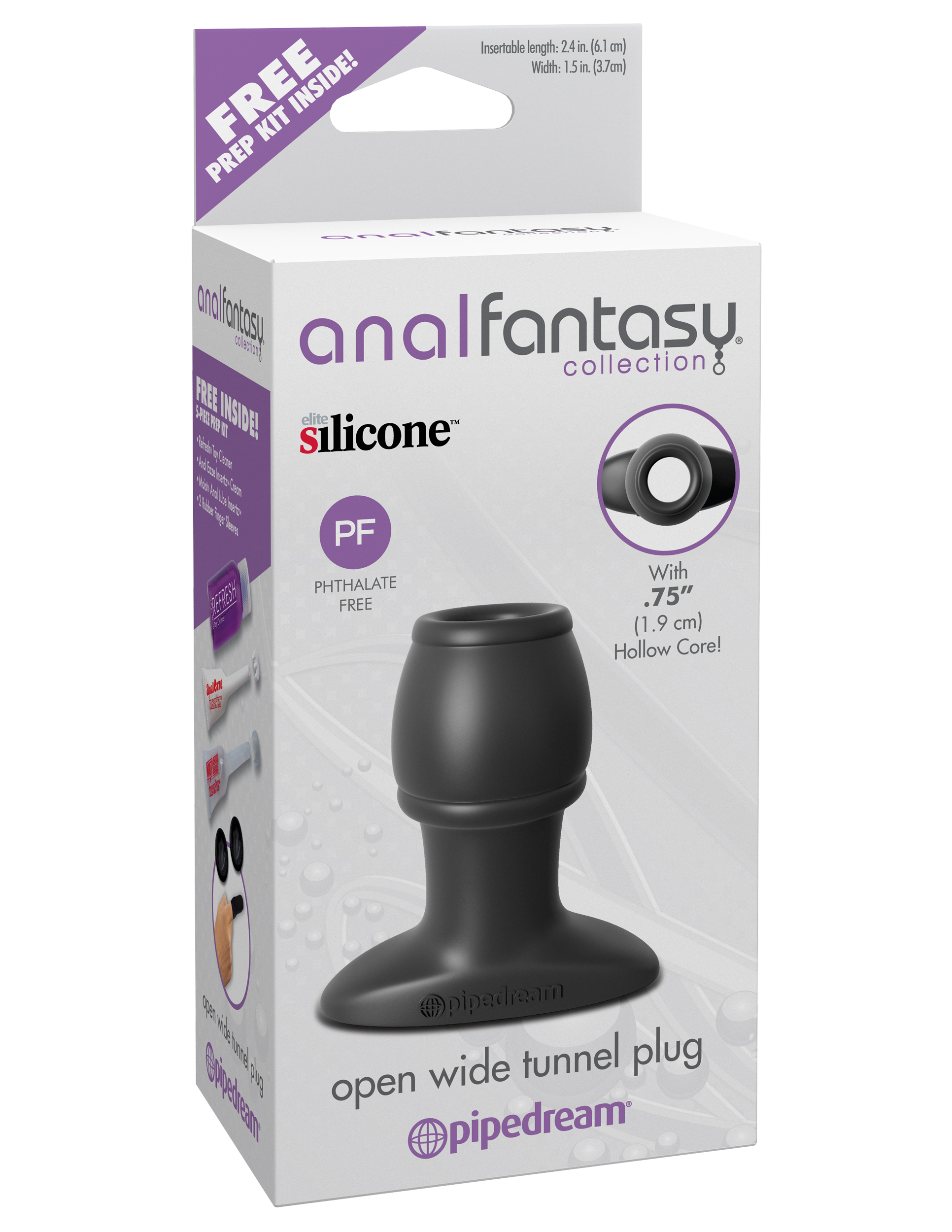 anal fantasy collection open wide tunnel plug 