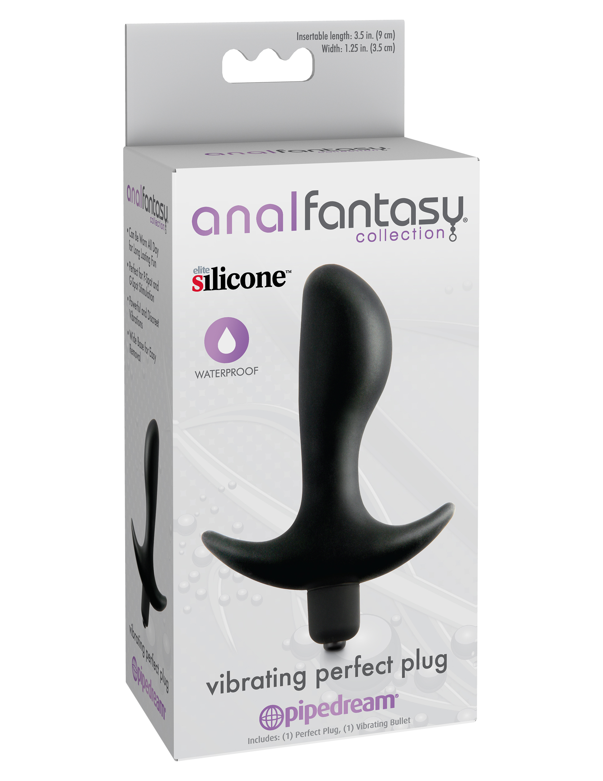 anal fantasy collection vibrating perfect plug black 