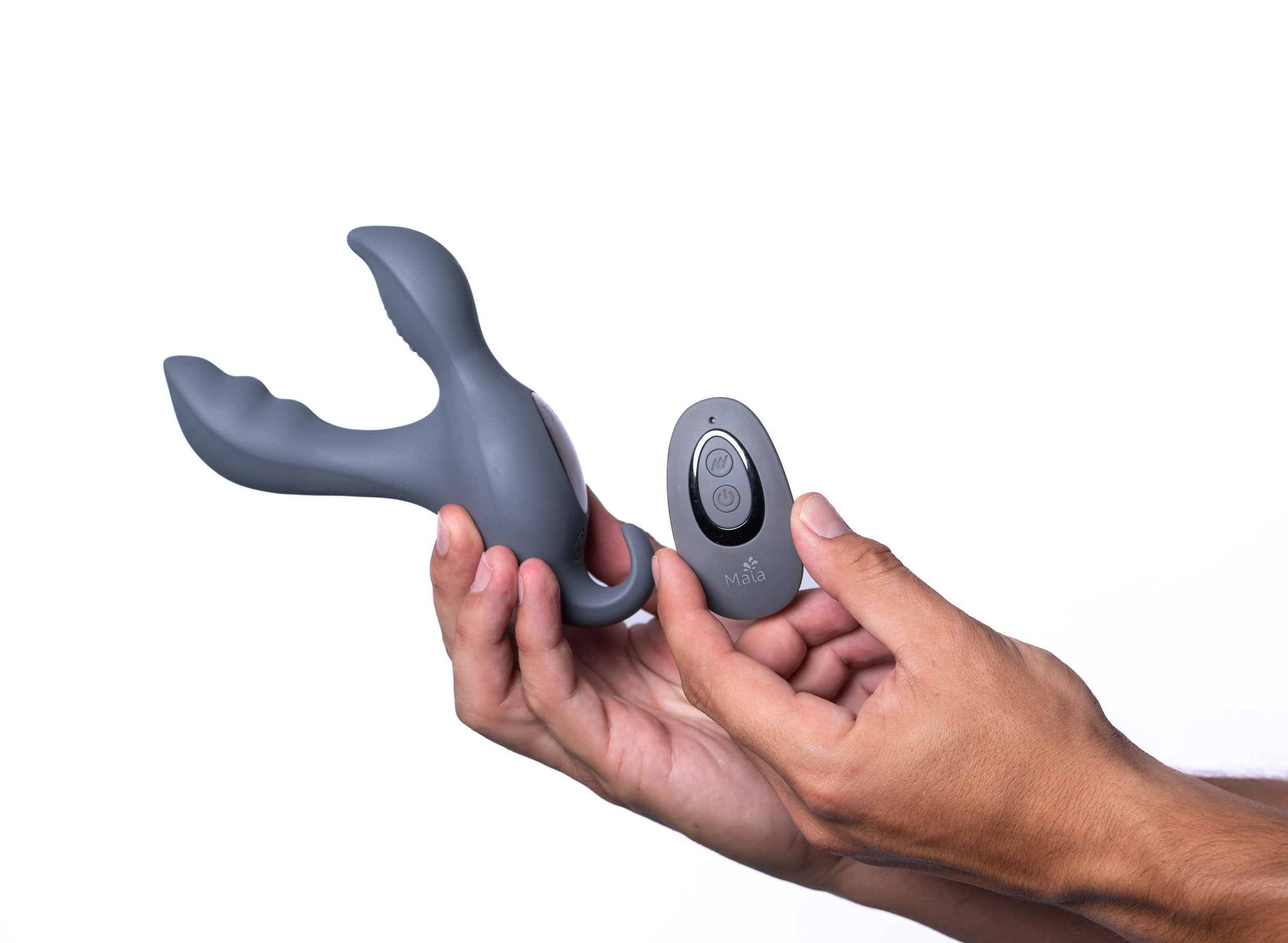 apollo  function remote control prostate  massager grey 