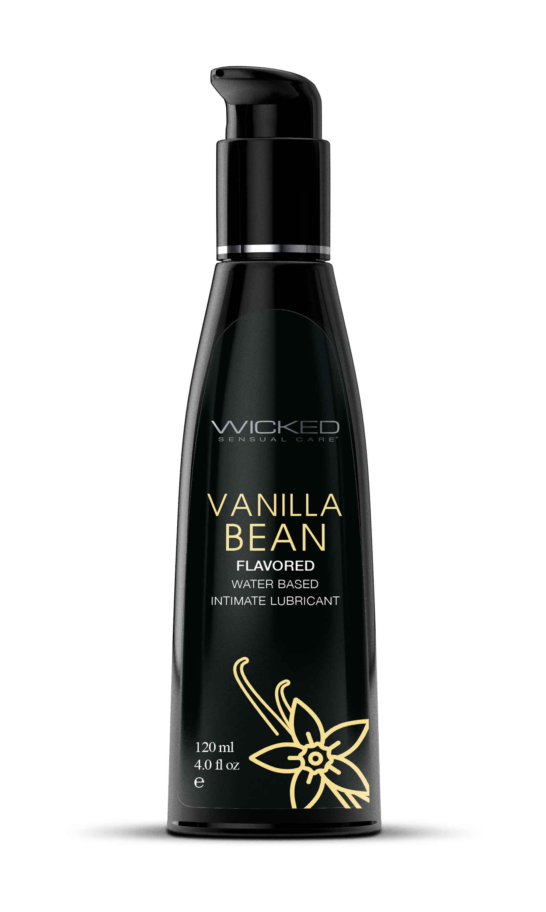 aqua vanilla bean flavored water based intimate lubricant  fl oz 