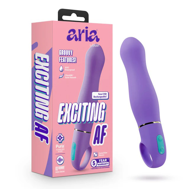 aria exciting af  rechargeable vibe indigo 