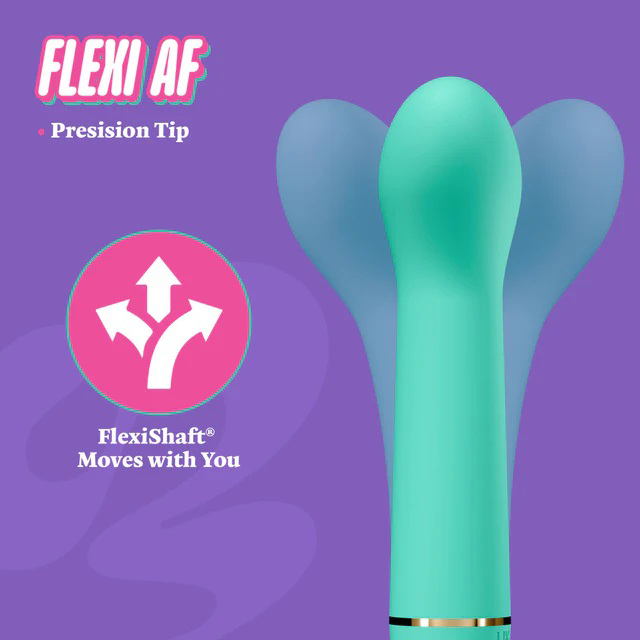 aria flirty af  rechargeable vibe teal 