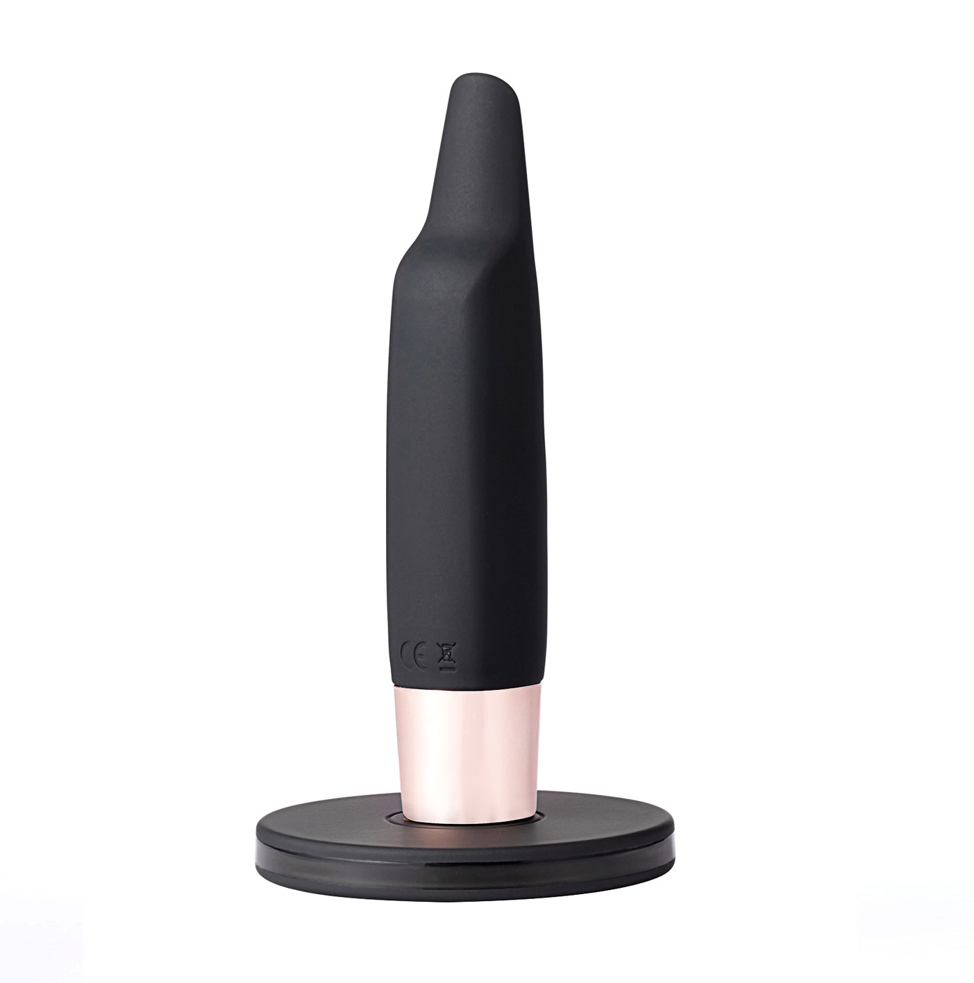 aspen  function rechargeable wireless flickering tip vibrator black 