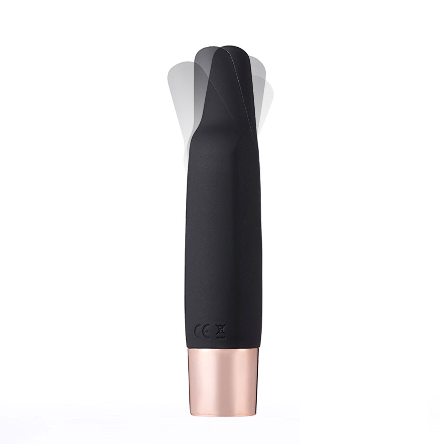 aspen  function rechargeable wireless flickering tip vibrator black 