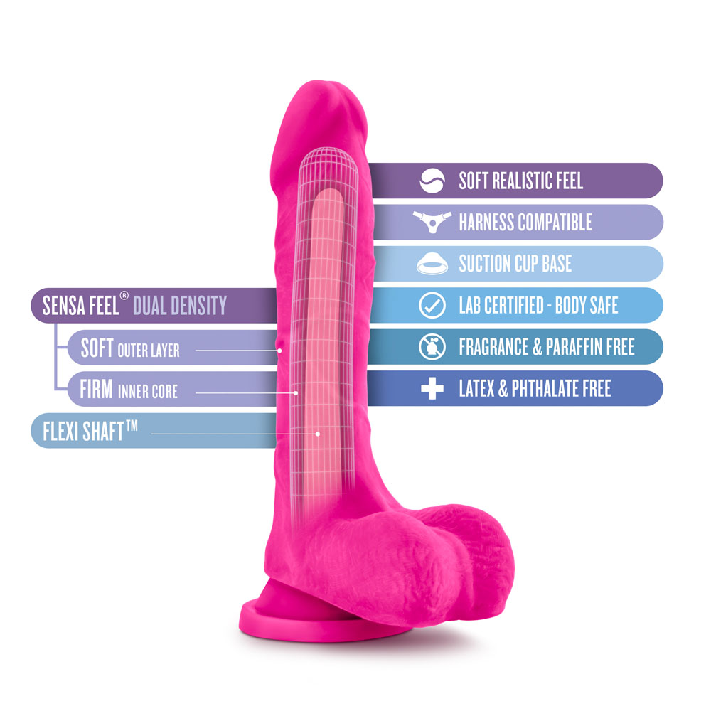 au natural bold thrill . inch dildo  pink 