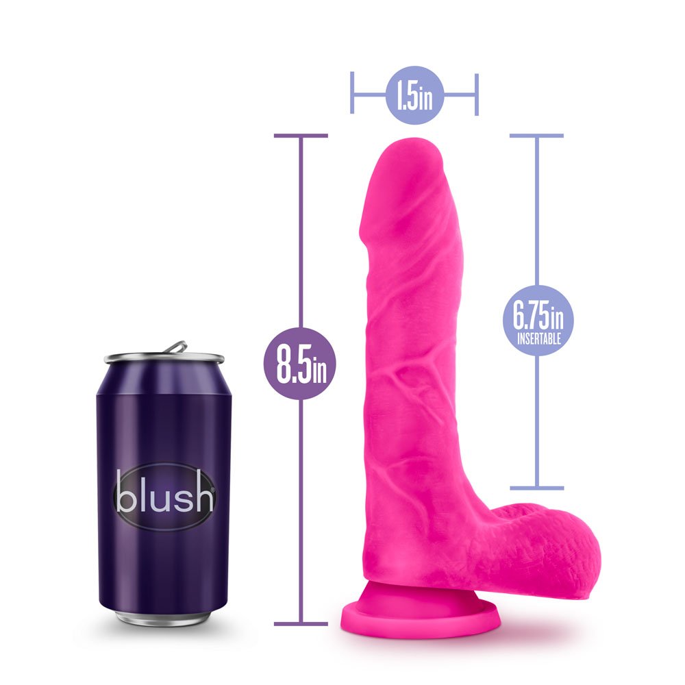 au natural bold thrill . inch dildo  pink 