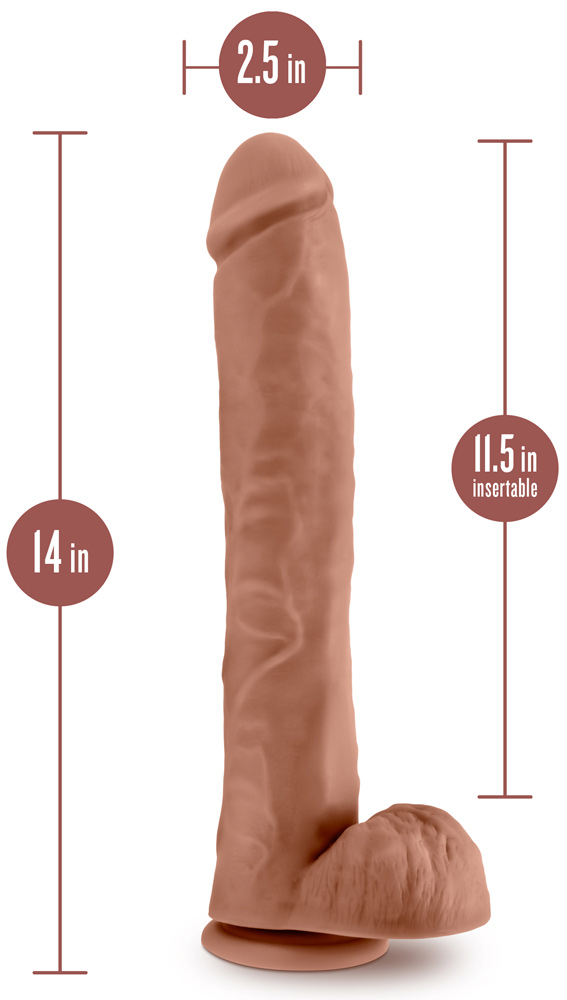 au naturel  daddy  inch dildo mocha 